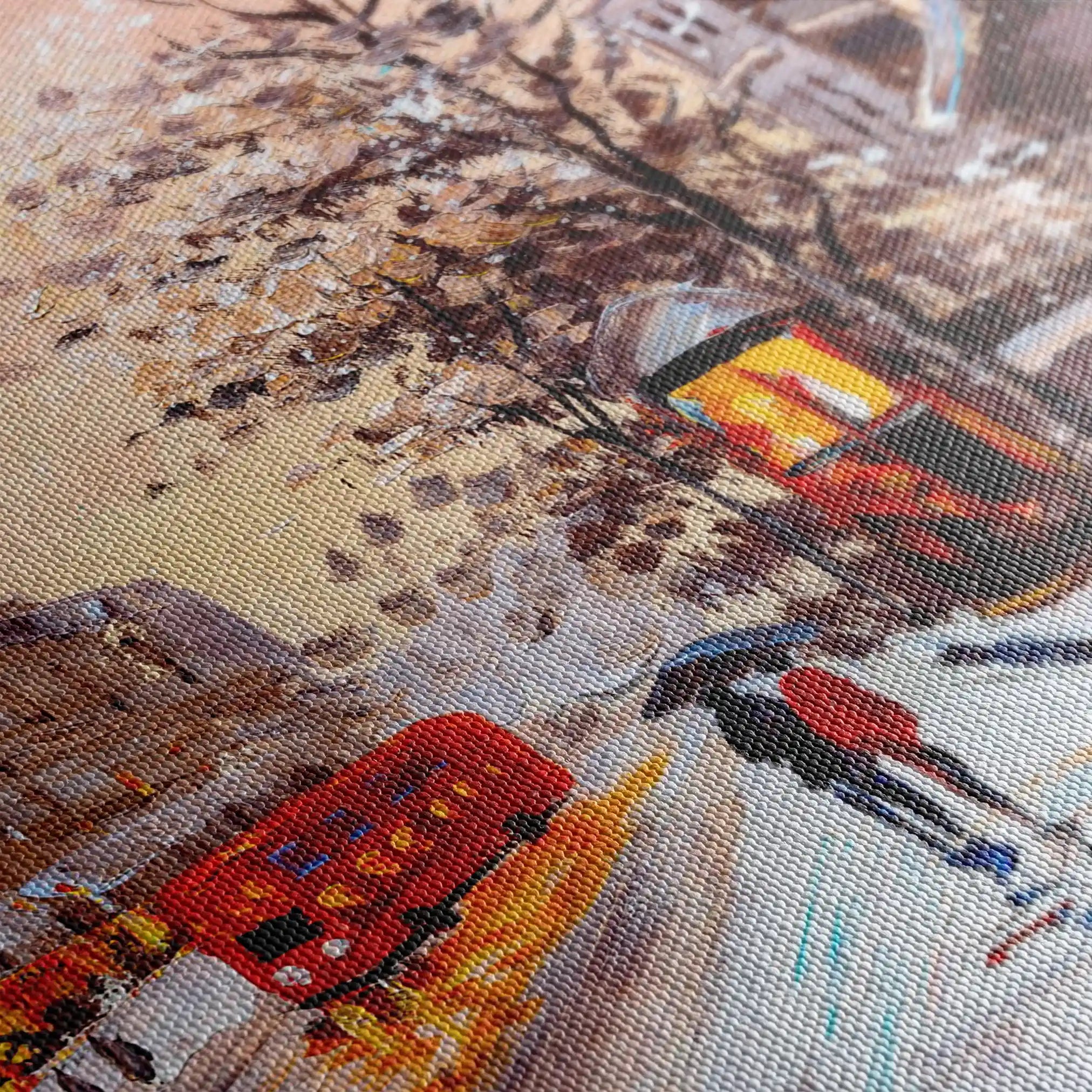 Landscape 023 Canvas Art 60 x 40 cm / Black