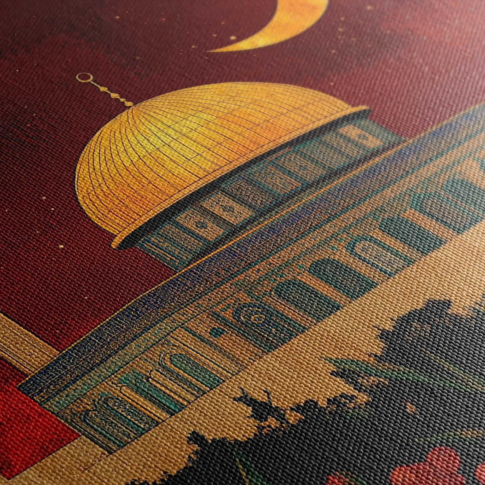 Palestine 023 Canvas Art 60 x 40 cm / Black