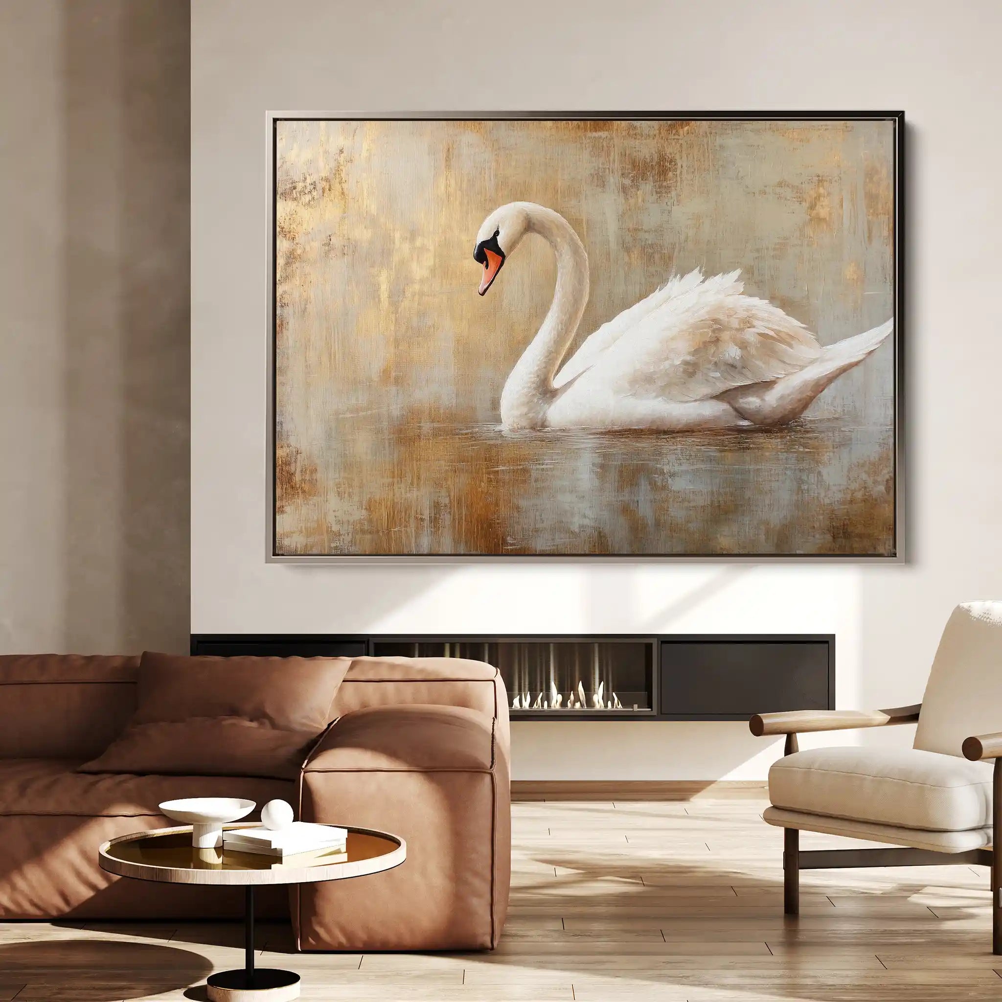 Animals 024 Canvas Art 60 x 40 cm / Black
