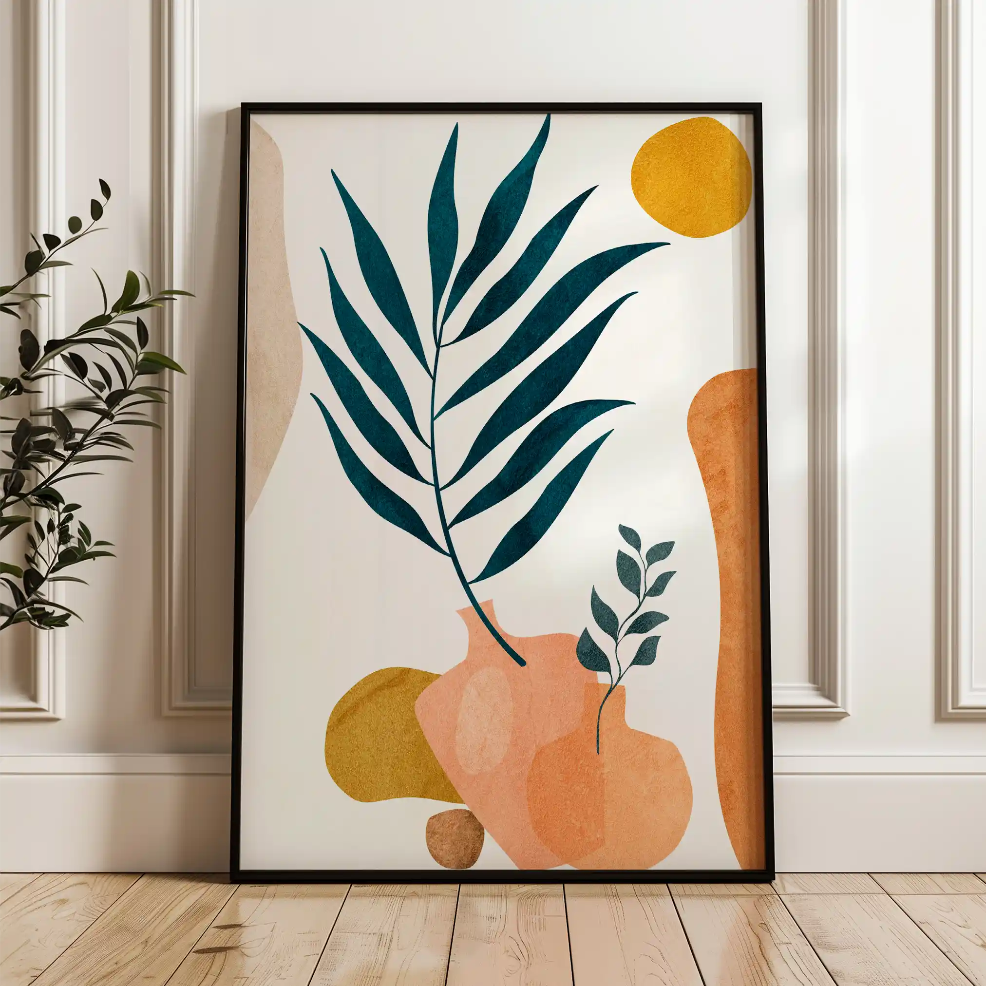 Boho 024 Canvas Art 60 x 40 cm / Black