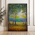 Landscape 024 Canvas Art 60 x 40 cm / Black