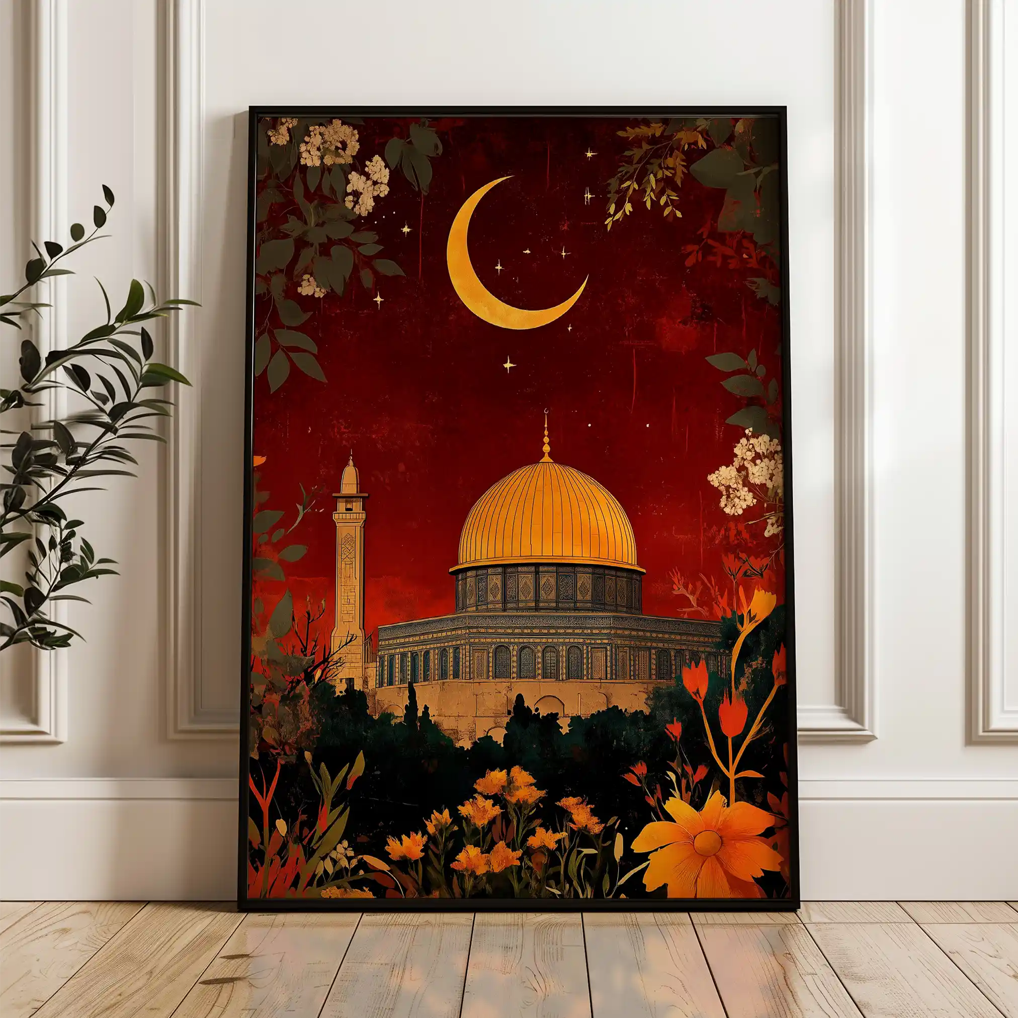 Palestine 024 Canvas Art 60 x 40 cm / Black