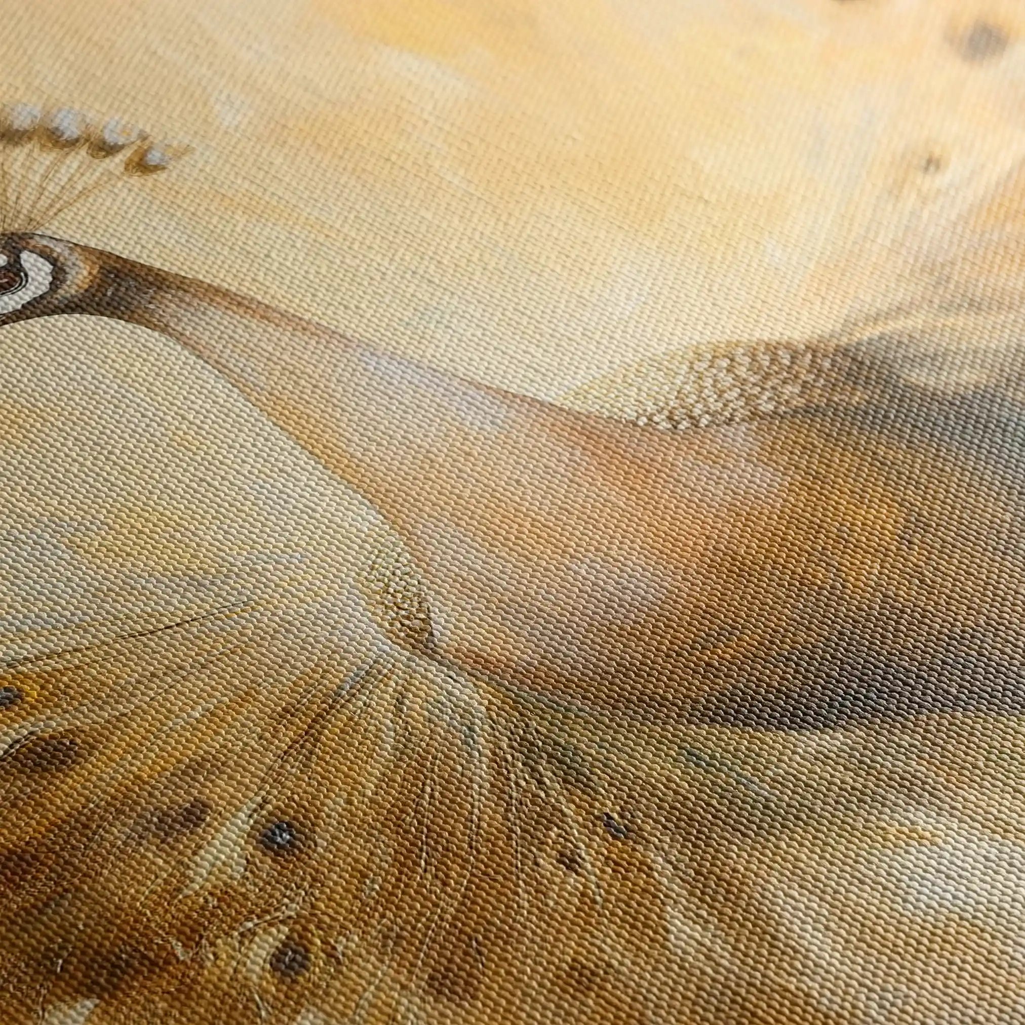 Animals 025 Canvas Art 60 x 40 cm / Black