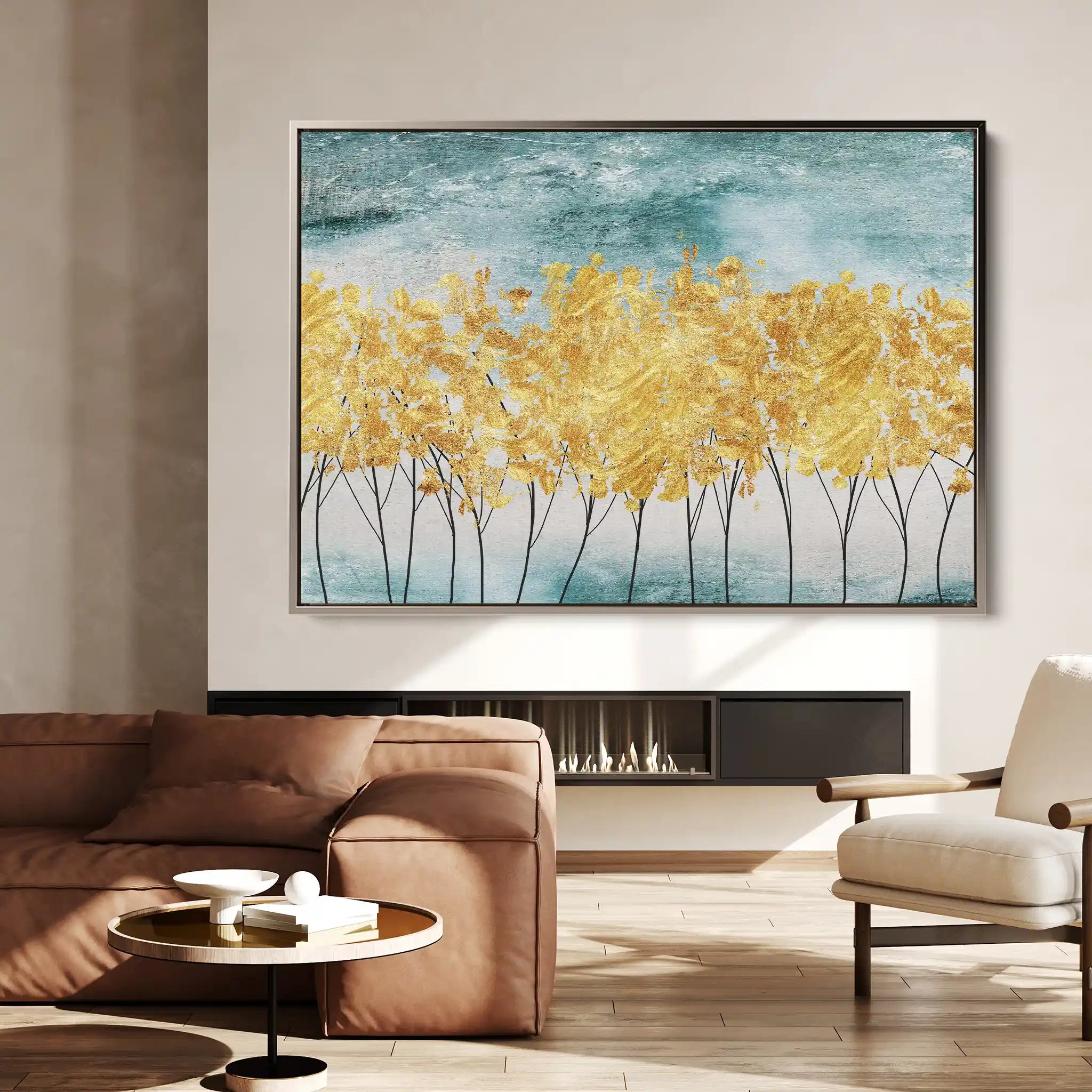 Abstract 025 Canvas Art 60 x 40 cm / Black