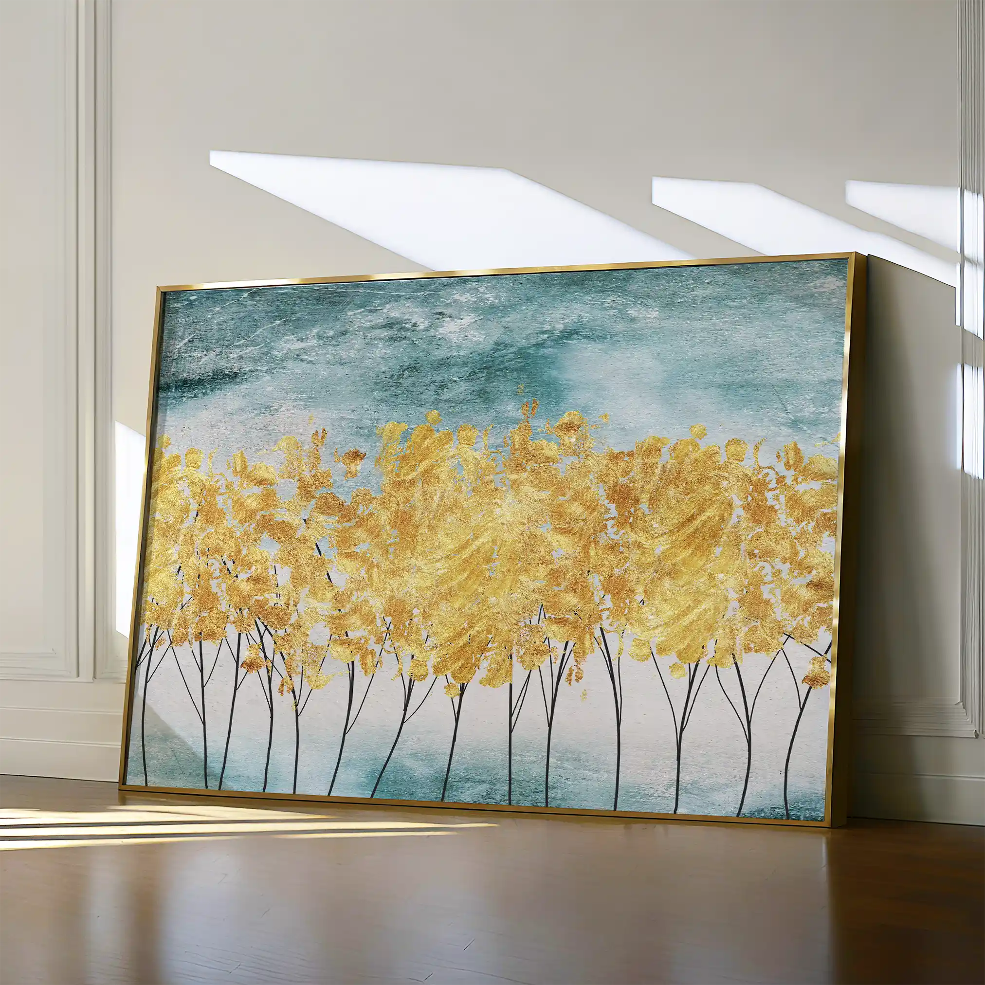 Abstract 025 Canvas Art 60 x 40 cm / Black