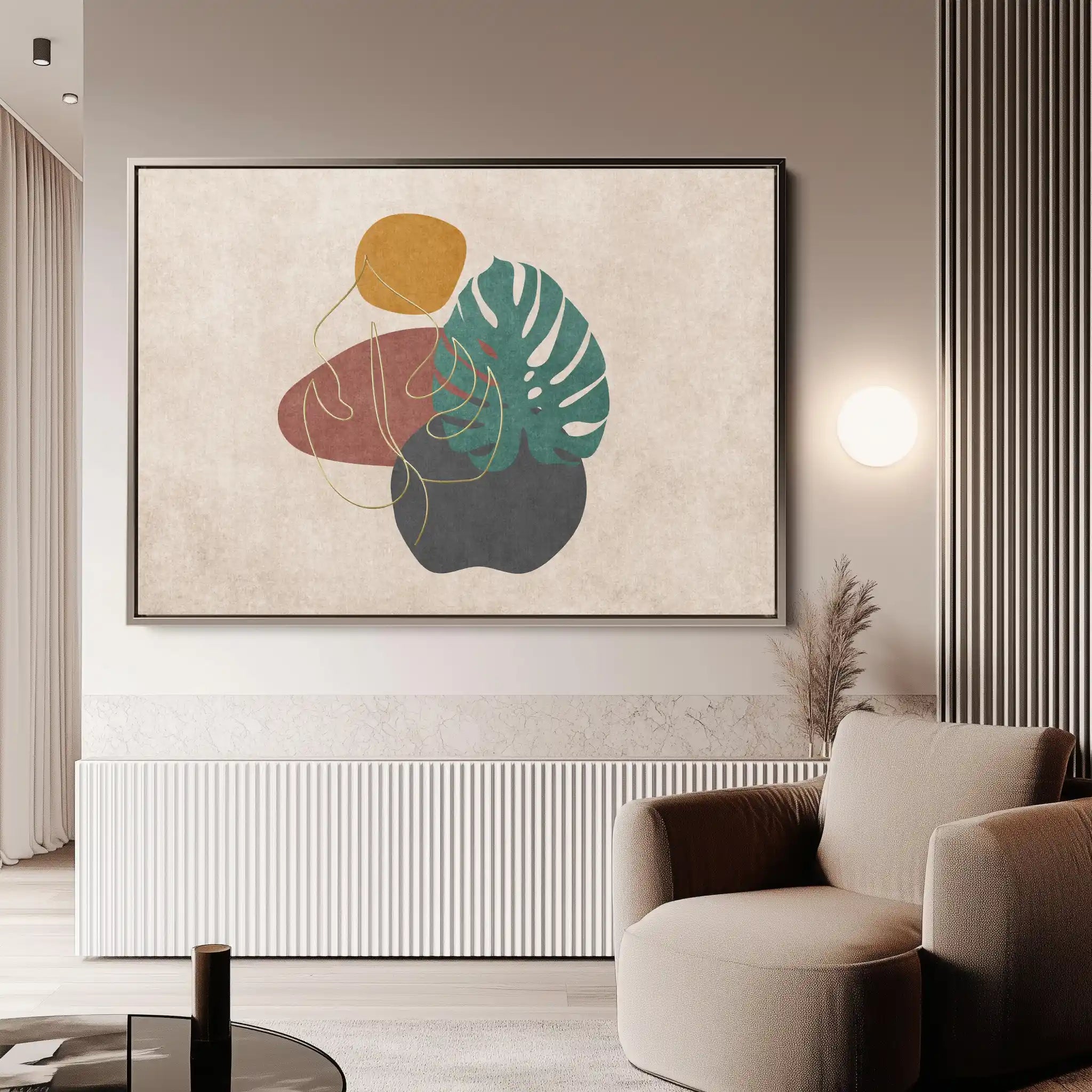 Boho 025 Canvas Art 60 x 40 cm / Black