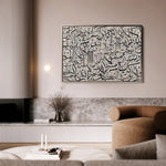 Islamic 025 Canvas Art 60 x 40 cm / Black