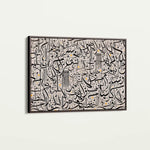 Islamic 025 Canvas Art 60 x 40 cm / Black