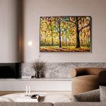 Landscape 025 Canvas Art 60 x 40 cm / Black