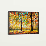 Landscape 025 Canvas Art 60 x 40 cm / Black