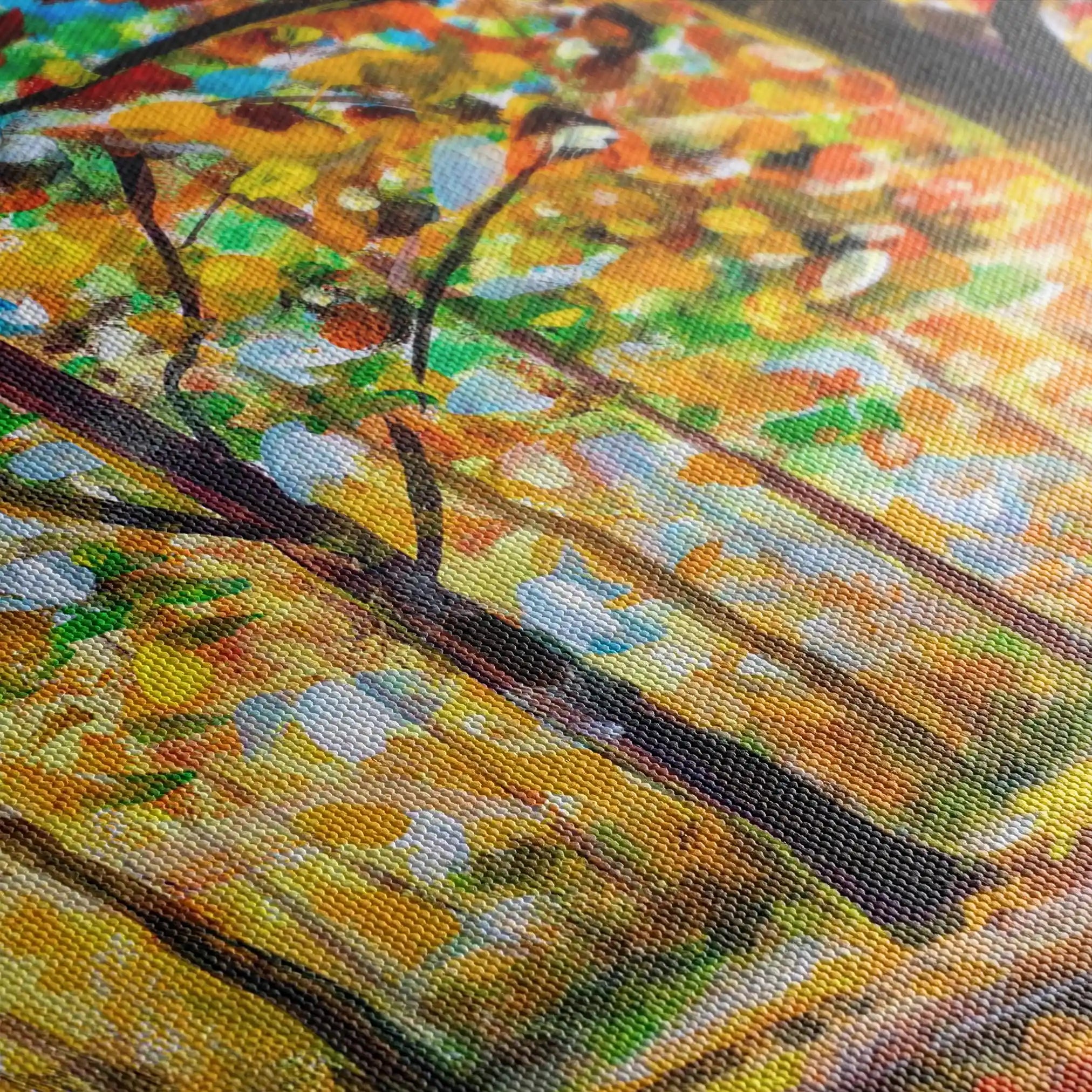 Landscape 025 Canvas Art 60 x 40 cm / Black