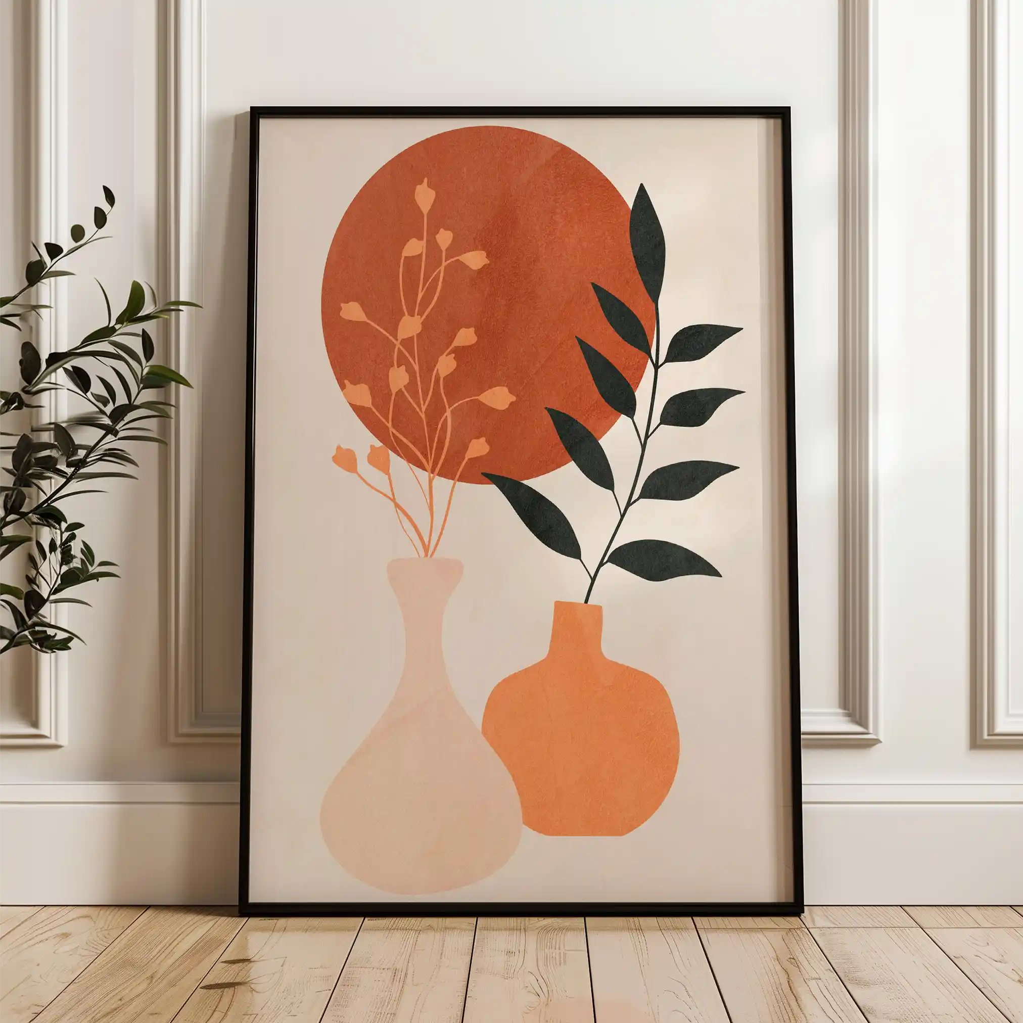 Boho 026 Canvas Art 60 x 40 cm / Black