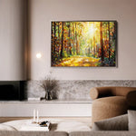 Landscape 026 Canvas Art 60 x 40 cm / Black