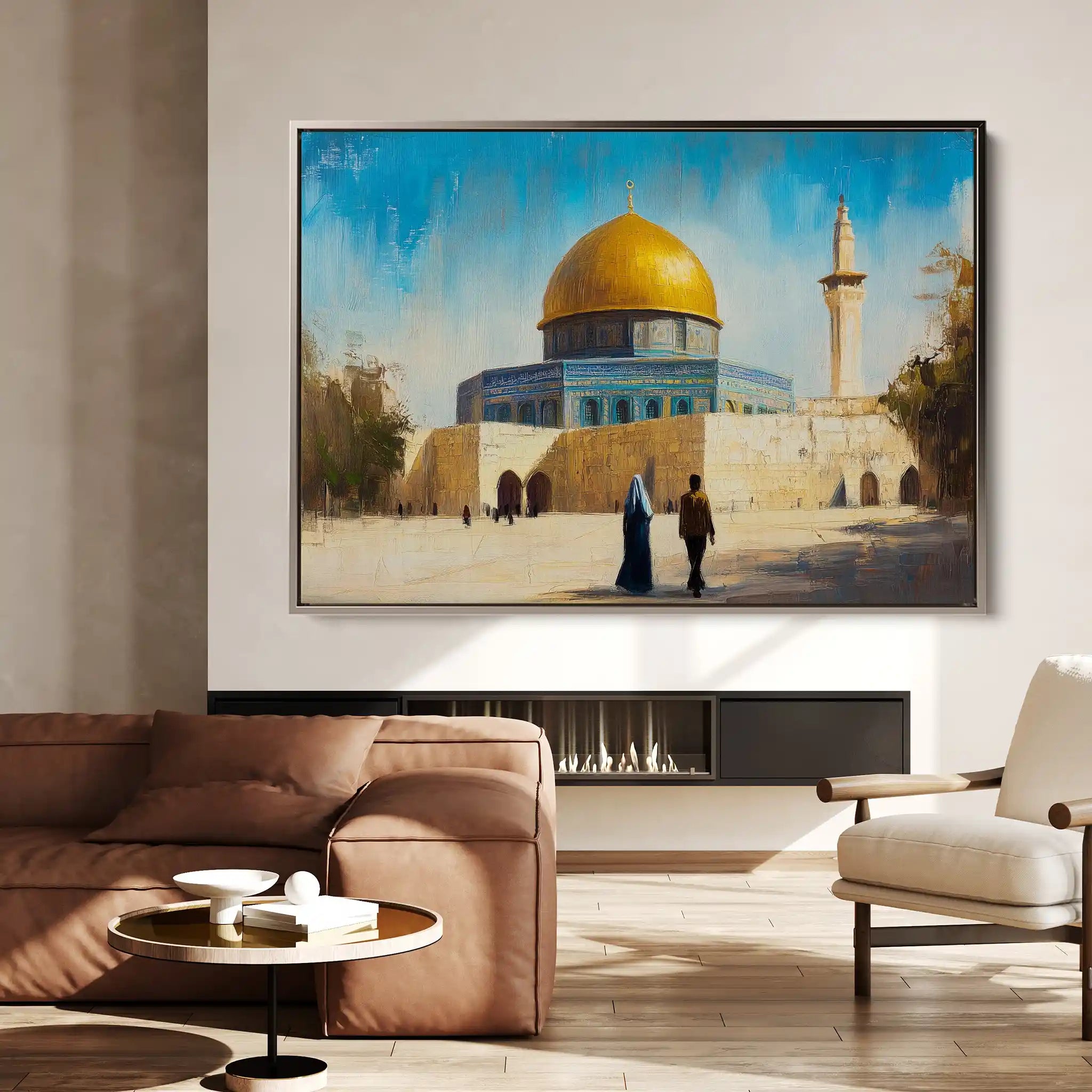 Palestine 026 Canvas Art 60 x 40 cm / Black