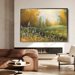 Landscape 027 Canvas Art 60 x 40 cm / Black