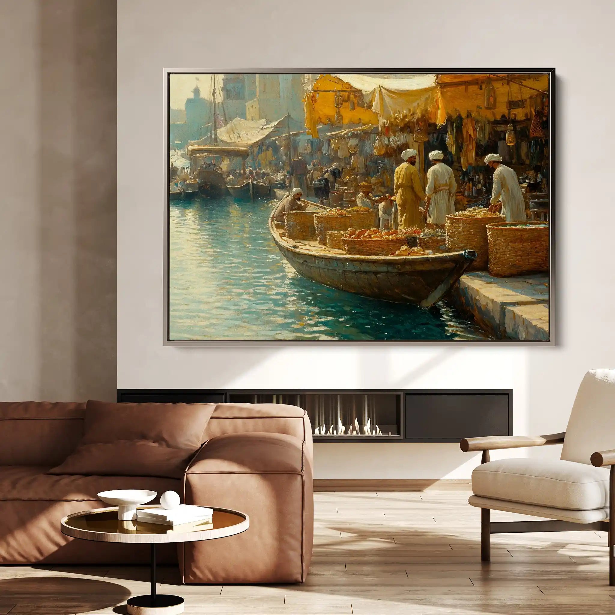 Orientalist 027 Canvas Art 60 x 40 cm / Black