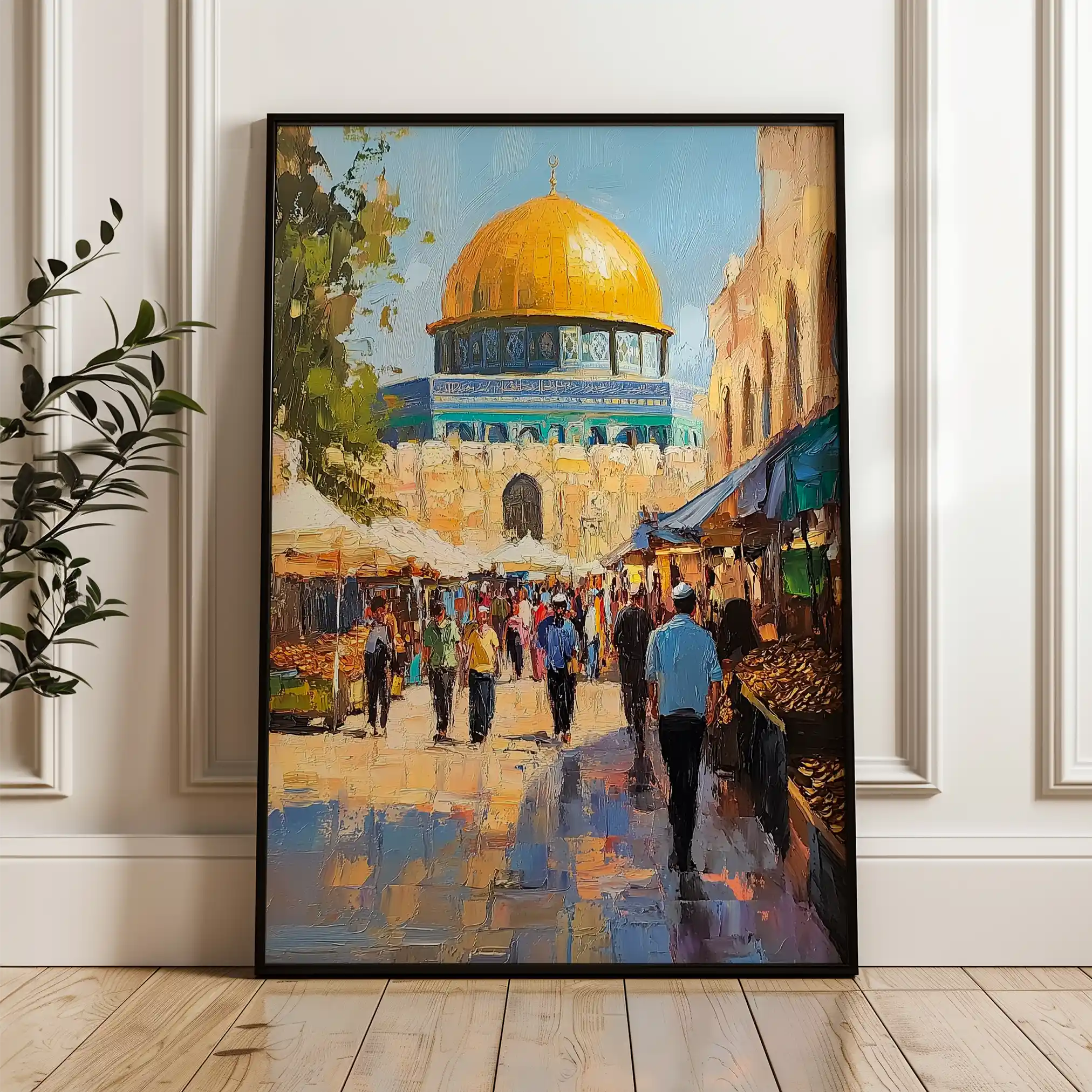 Palestine 027 Canvas Art 60 x 40 cm / Black