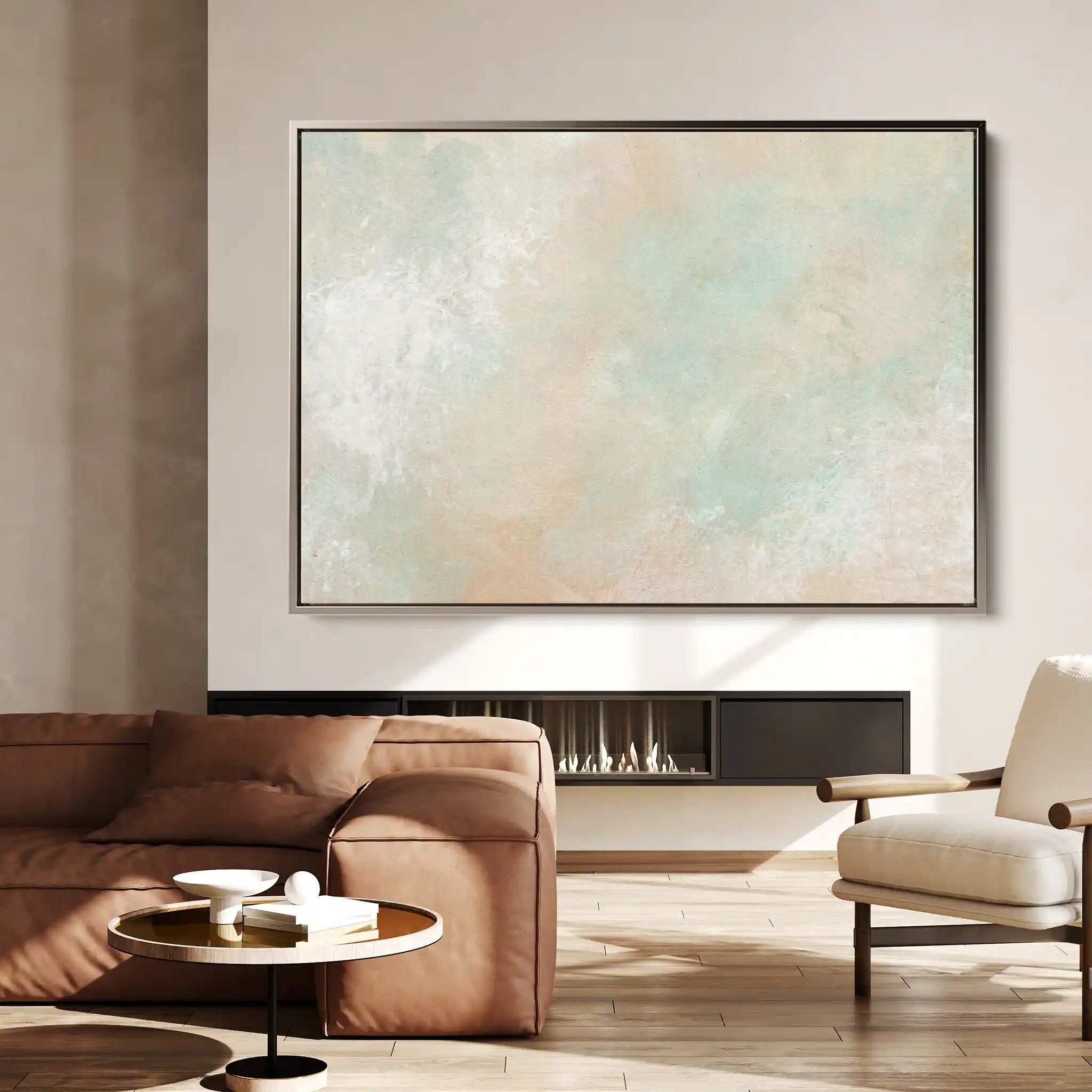 Abstract 028 Canvas Art 60 x 40 cm / Black