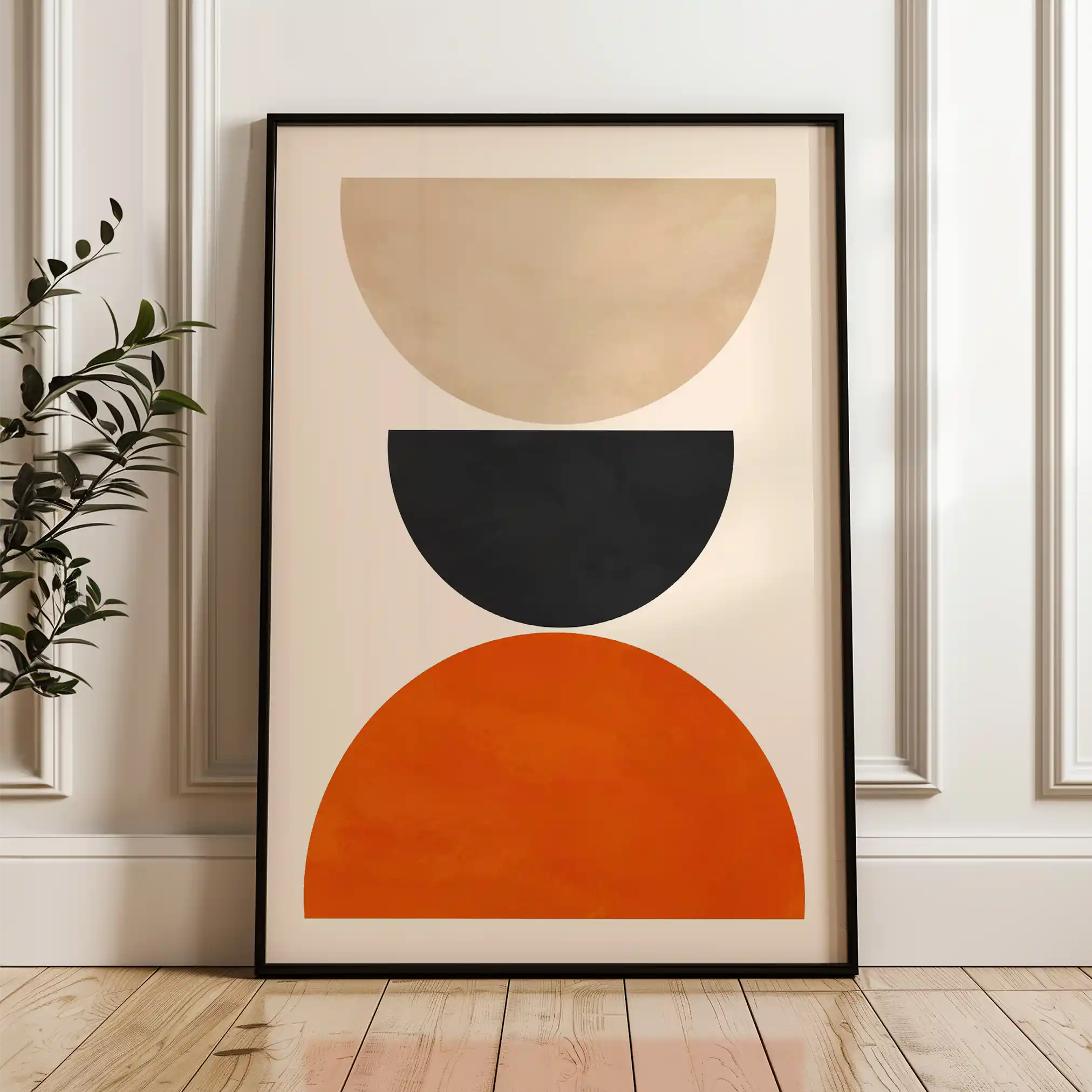 Boho 028 Canvas Art 60 x 40 cm / Black