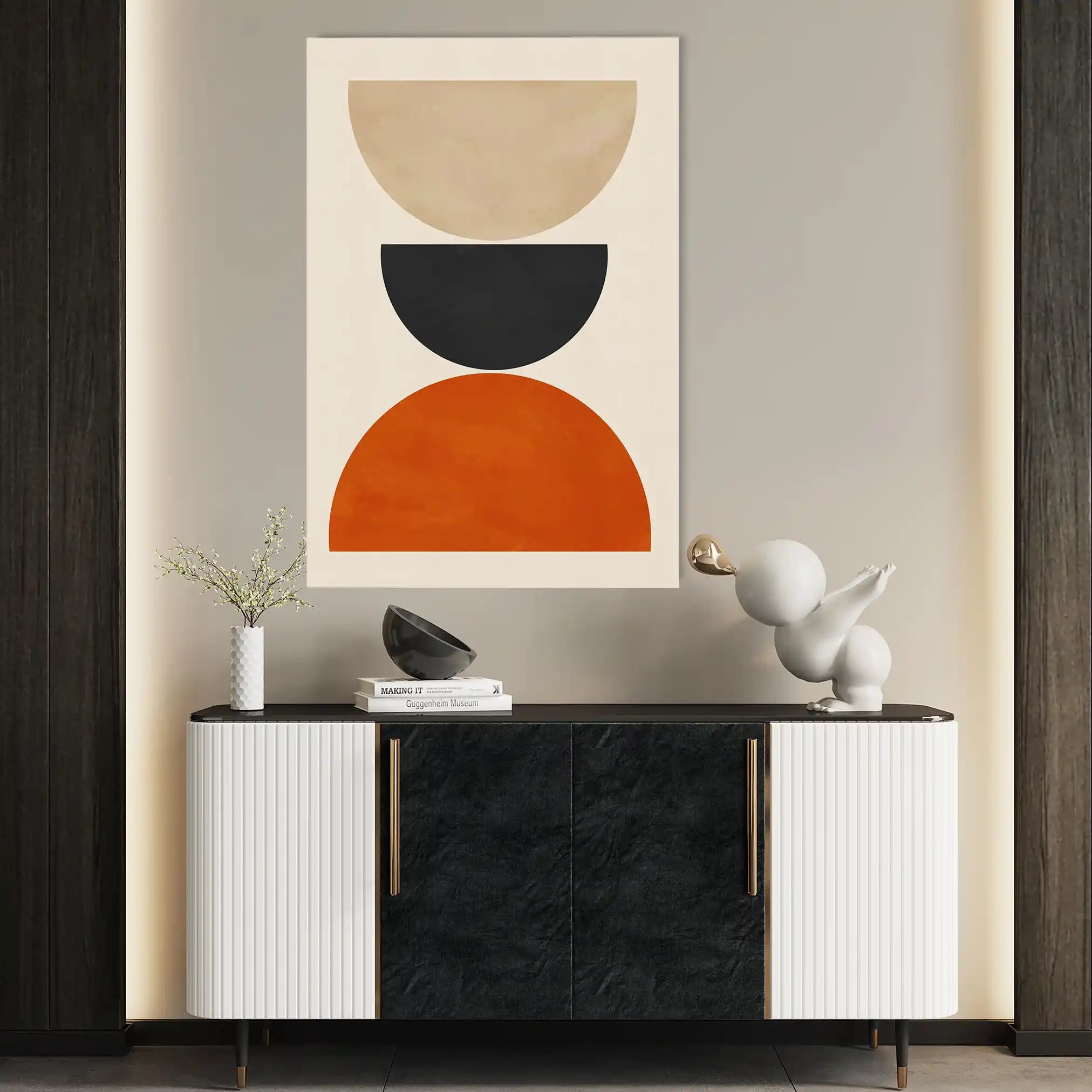 Boho 028 Canvas Art 60 x 40 cm / Black