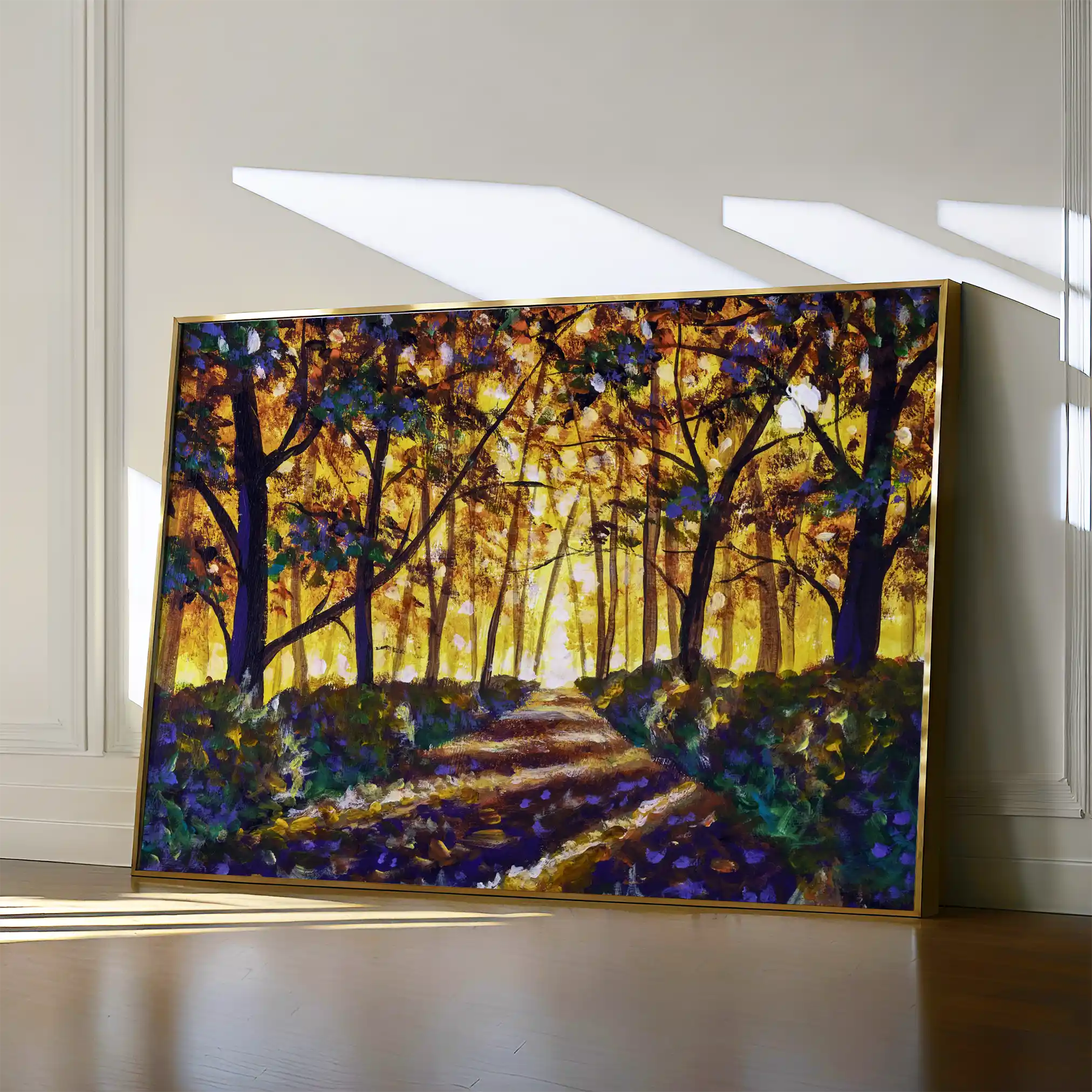 Landscape 028 Canvas Art 60 x 40 cm / Black