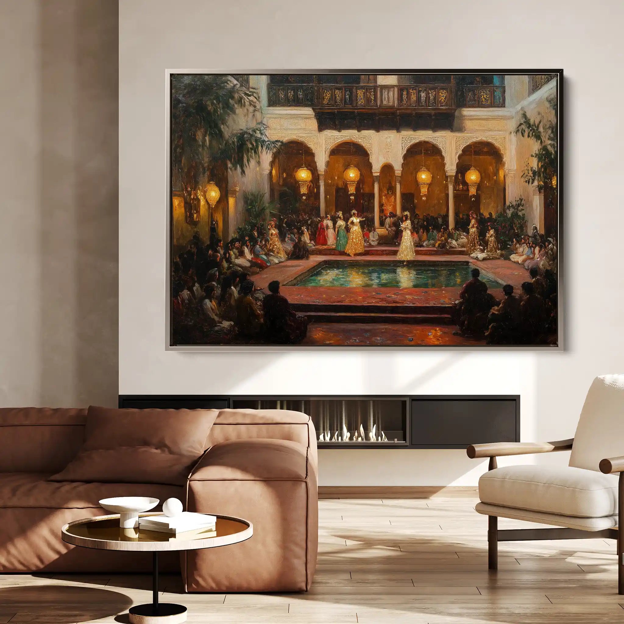 Orientalist 028 Canvas Art 60 x 40 cm / Black