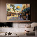 Palestine 028 Canvas Art 60 x 40 cm / Black