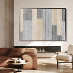 Abstract 029 Canvas Art 60 x 40 cm / Black