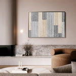 Abstract 029 Canvas Art 60 x 40 cm / Black