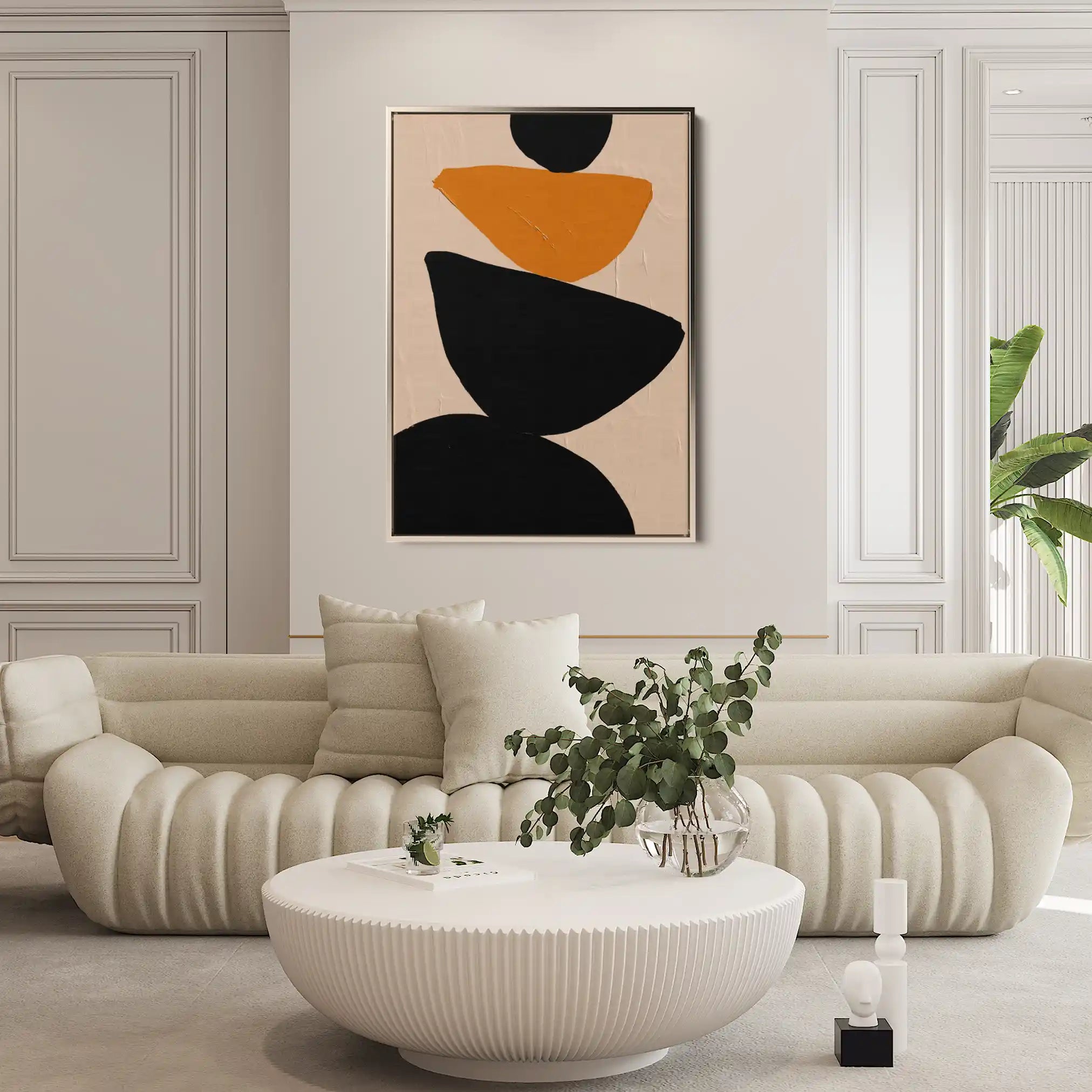 Boho 029 Canvas Art 60 x 40 cm / Black