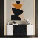 Boho 029 Canvas Art 60 x 40 cm / Black