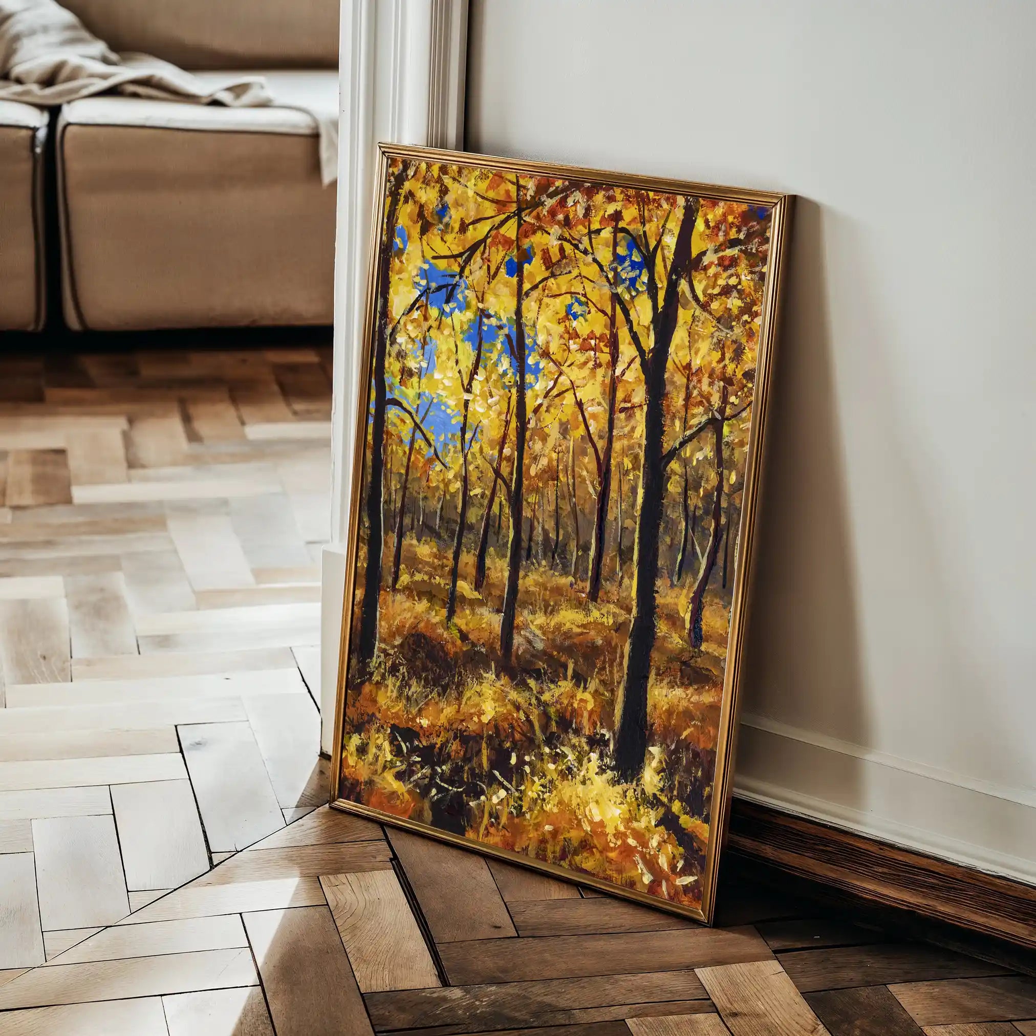 Landscape 029 Canvas Art 60 x 40 cm / Black