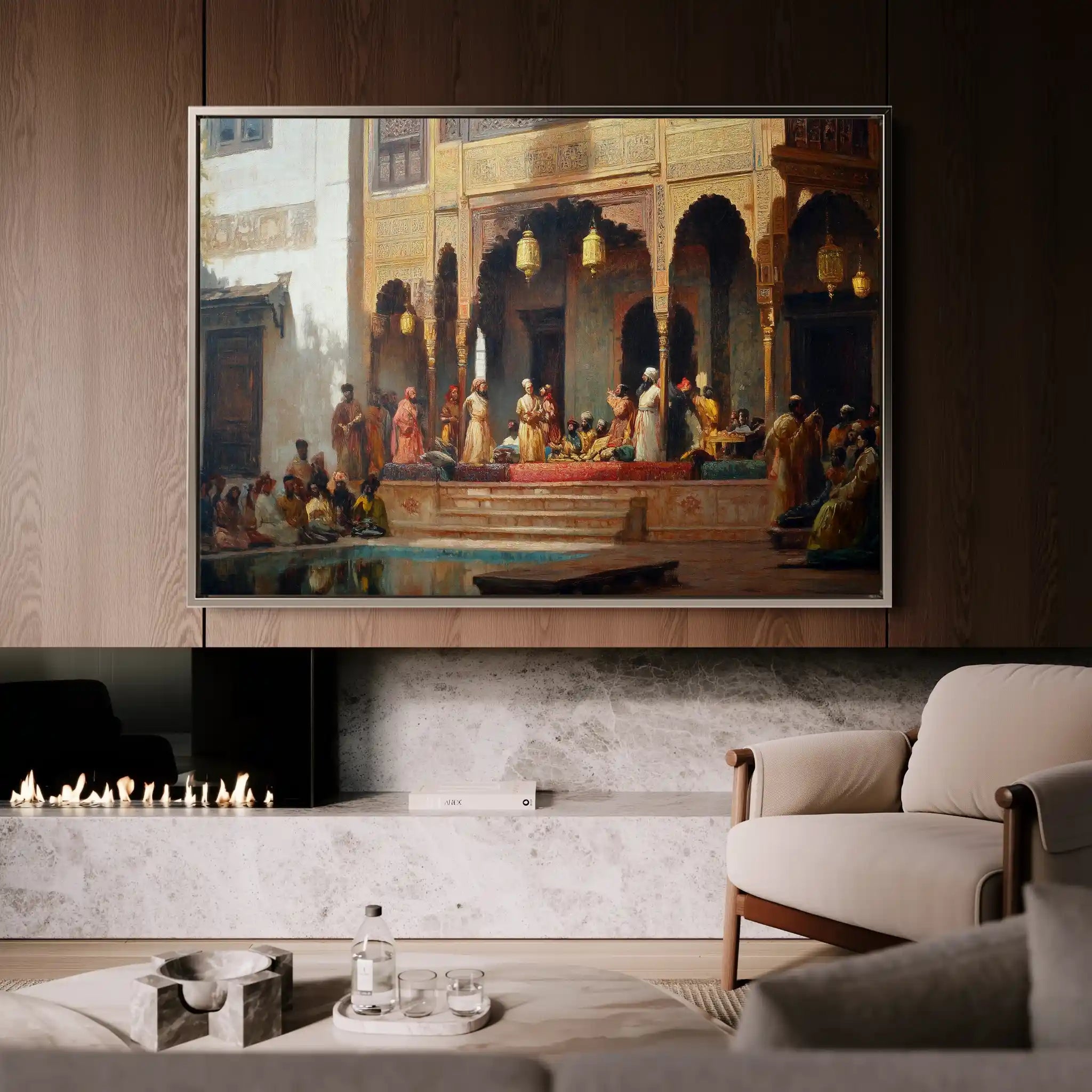 Orientalist 029 Canvas Art 60 x 40 cm / Black