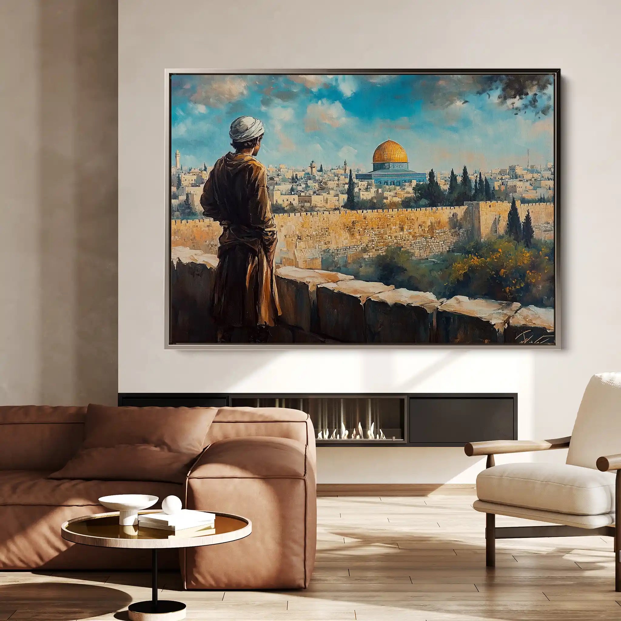 Palestine 029 Canvas Art 60 x 40 cm / Black