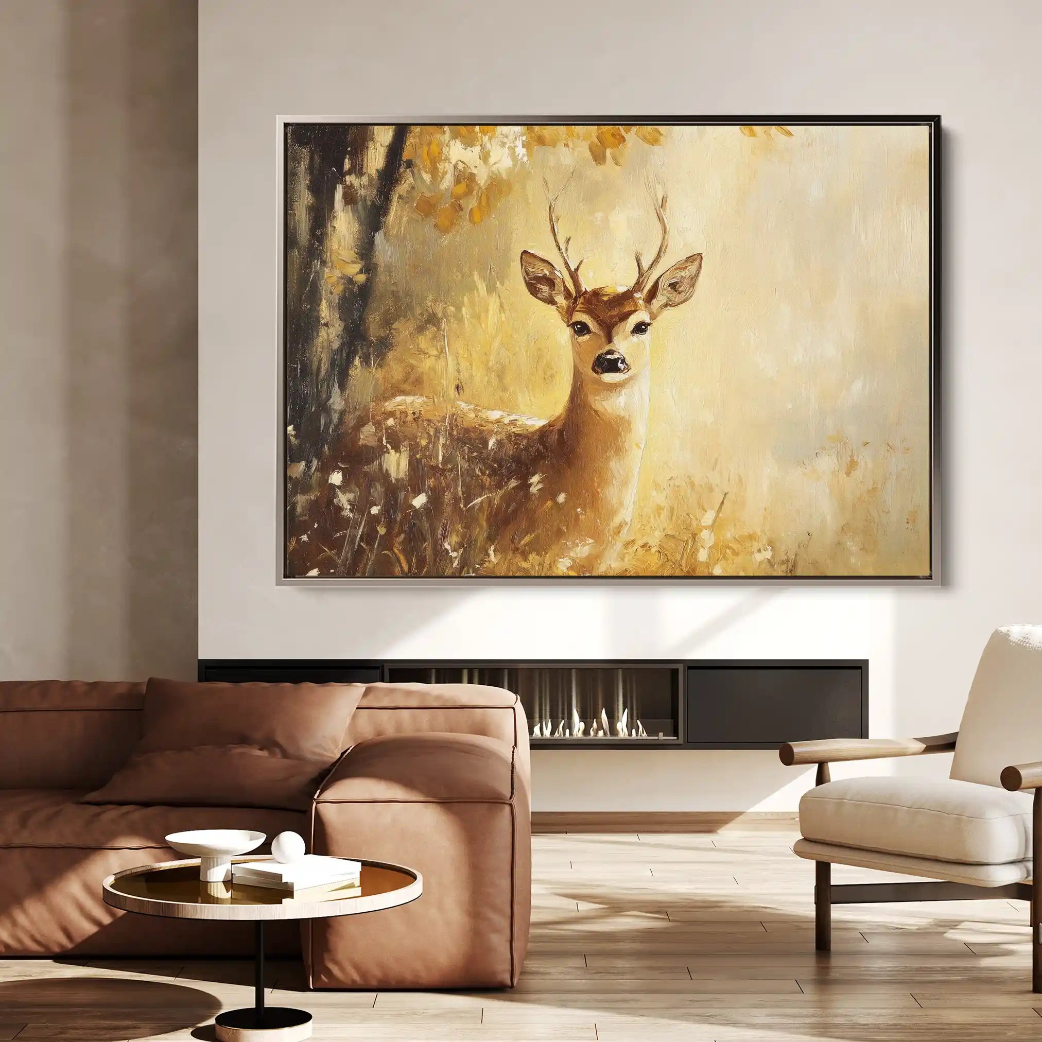Animals 030 Canvas Art 60 x 40 cm / Black