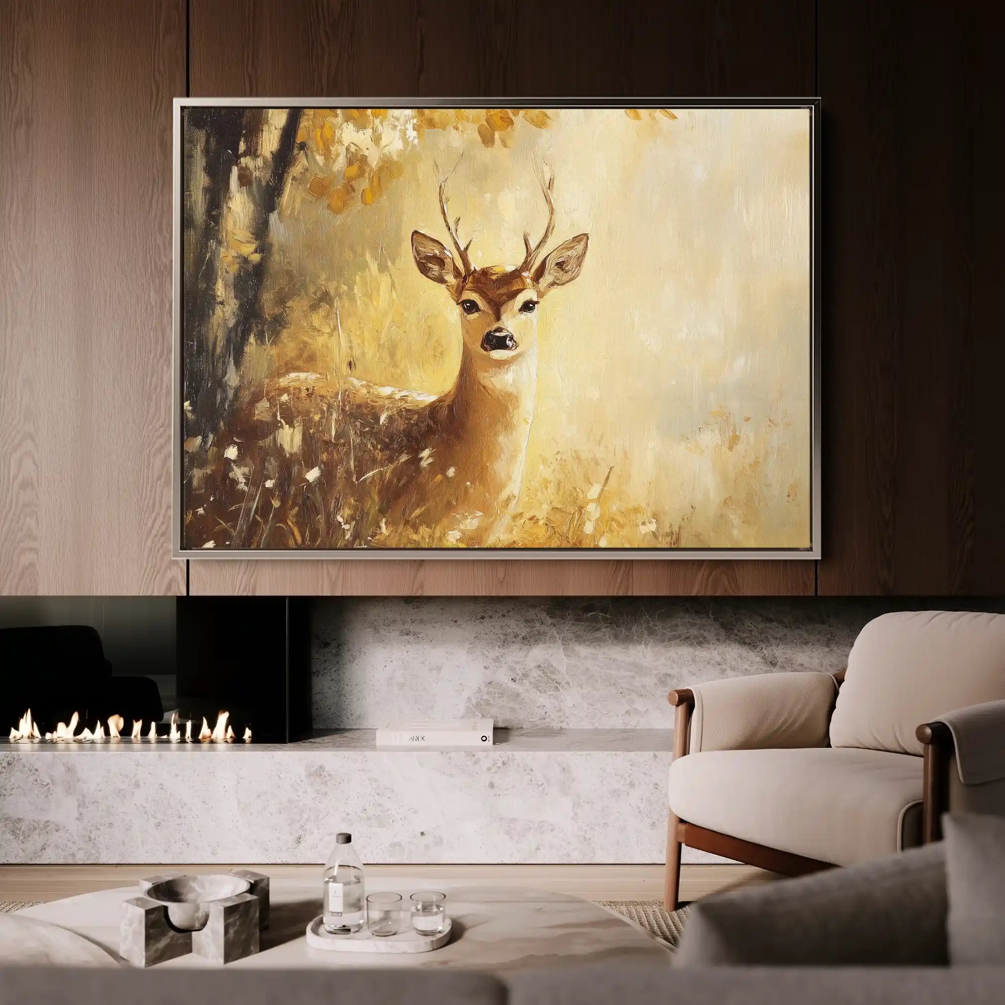 Animals 030 Canvas Art 60 x 40 cm / Black