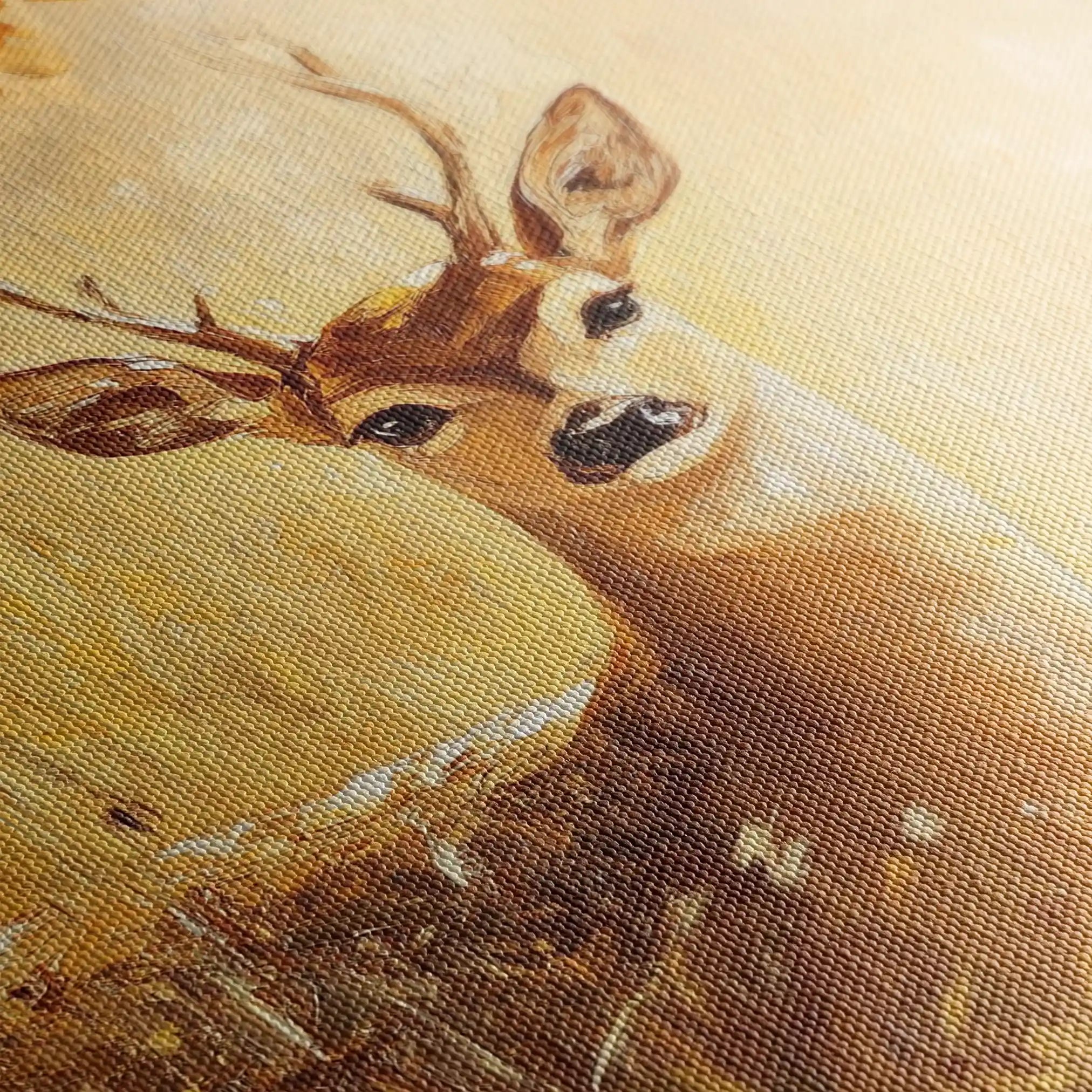 Animals 030 Canvas Art 60 x 40 cm / Black