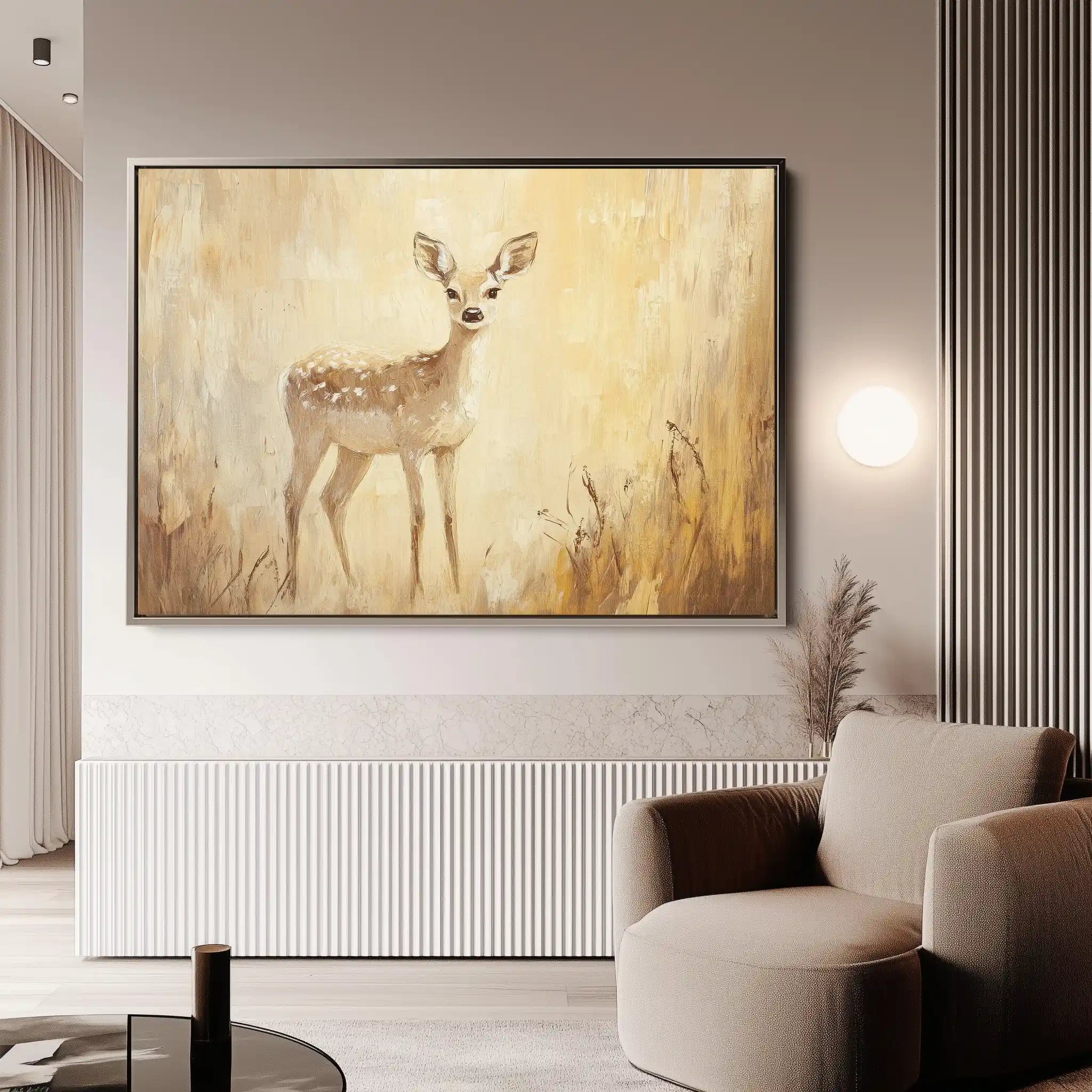 Animals 031 Canvas Art 60 x 40 cm / Black