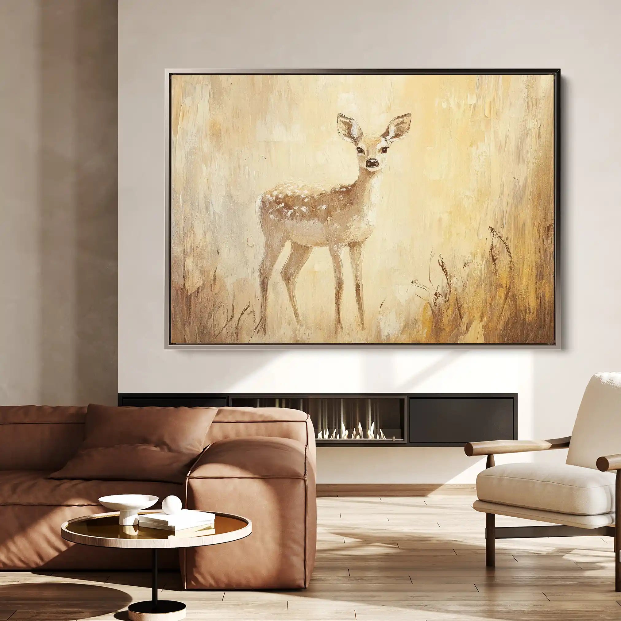Animals 031 Canvas Art 60 x 40 cm / Black