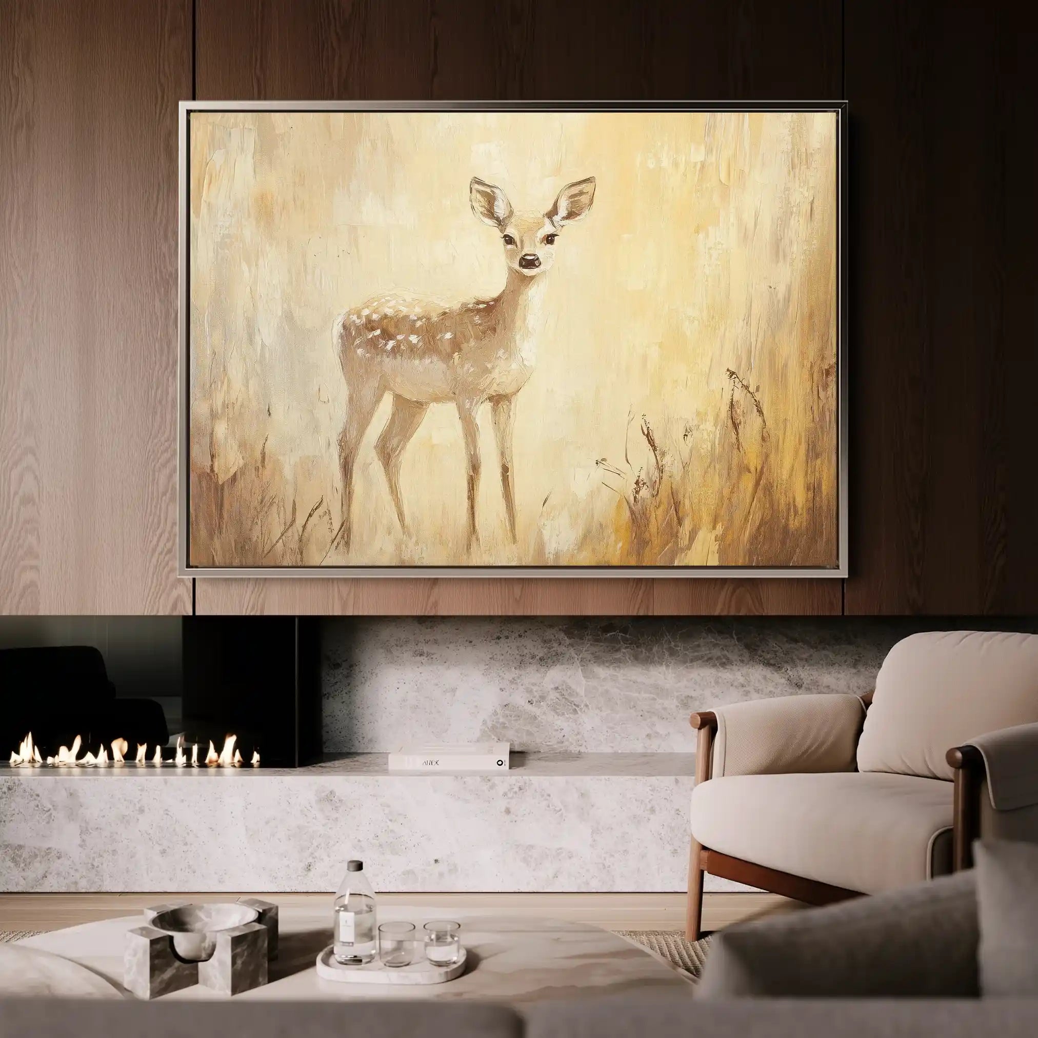 Animals 031 Canvas Art 60 x 40 cm / Black