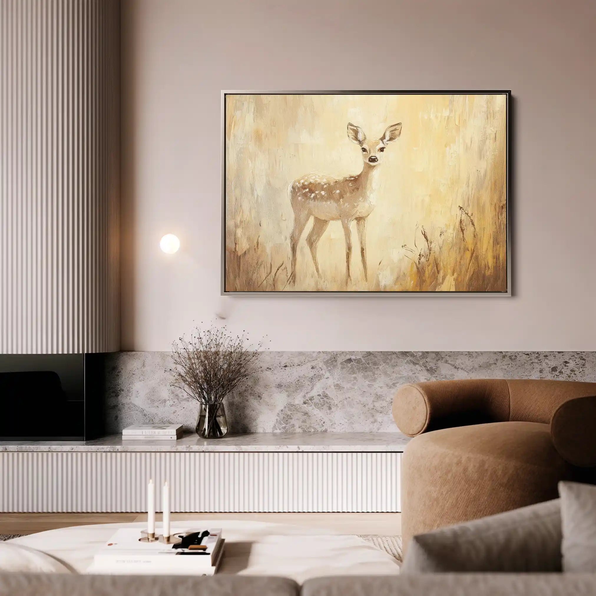Animals 031 Canvas Art 60 x 40 cm / Black
