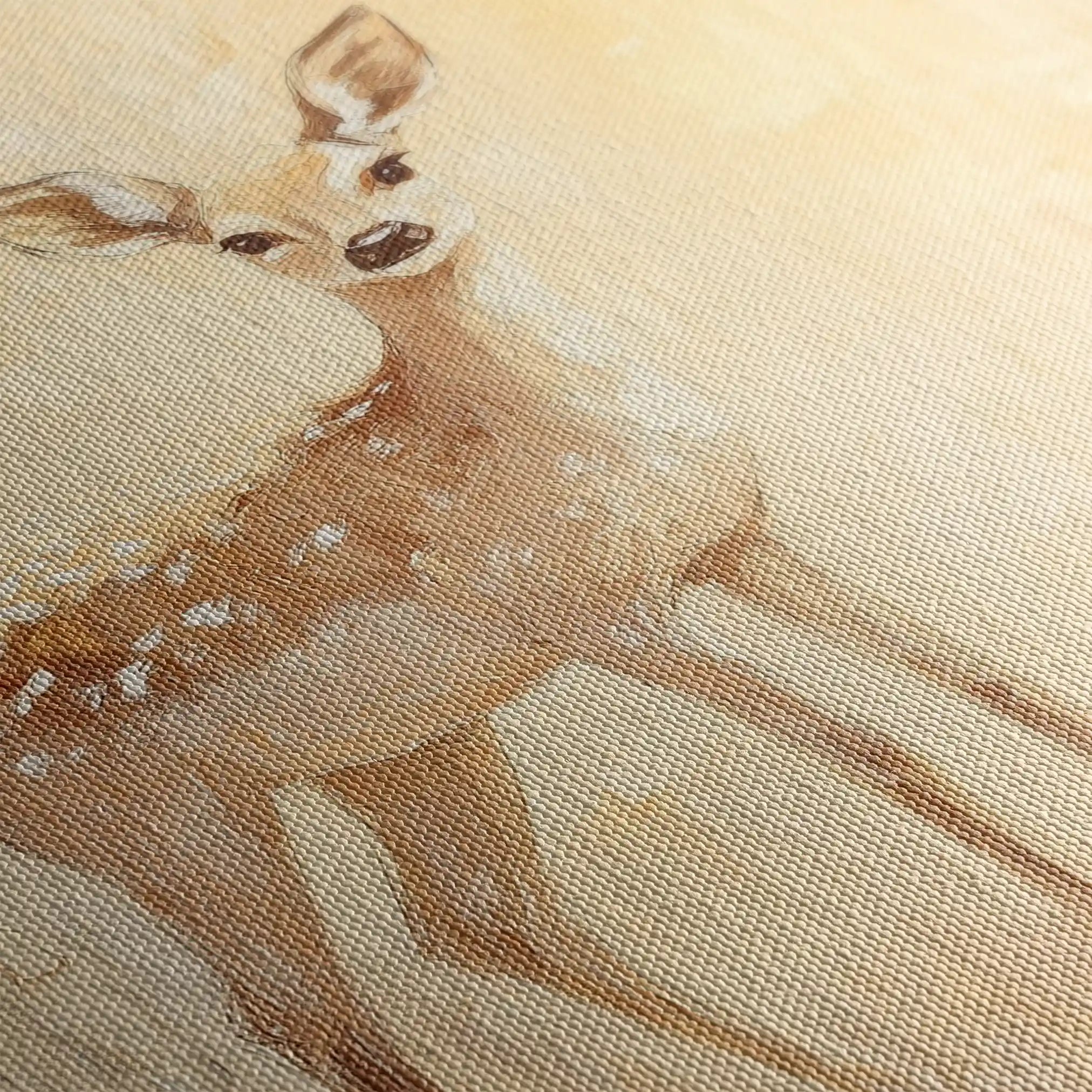 Animals 031 Canvas Art 60 x 40 cm / Black