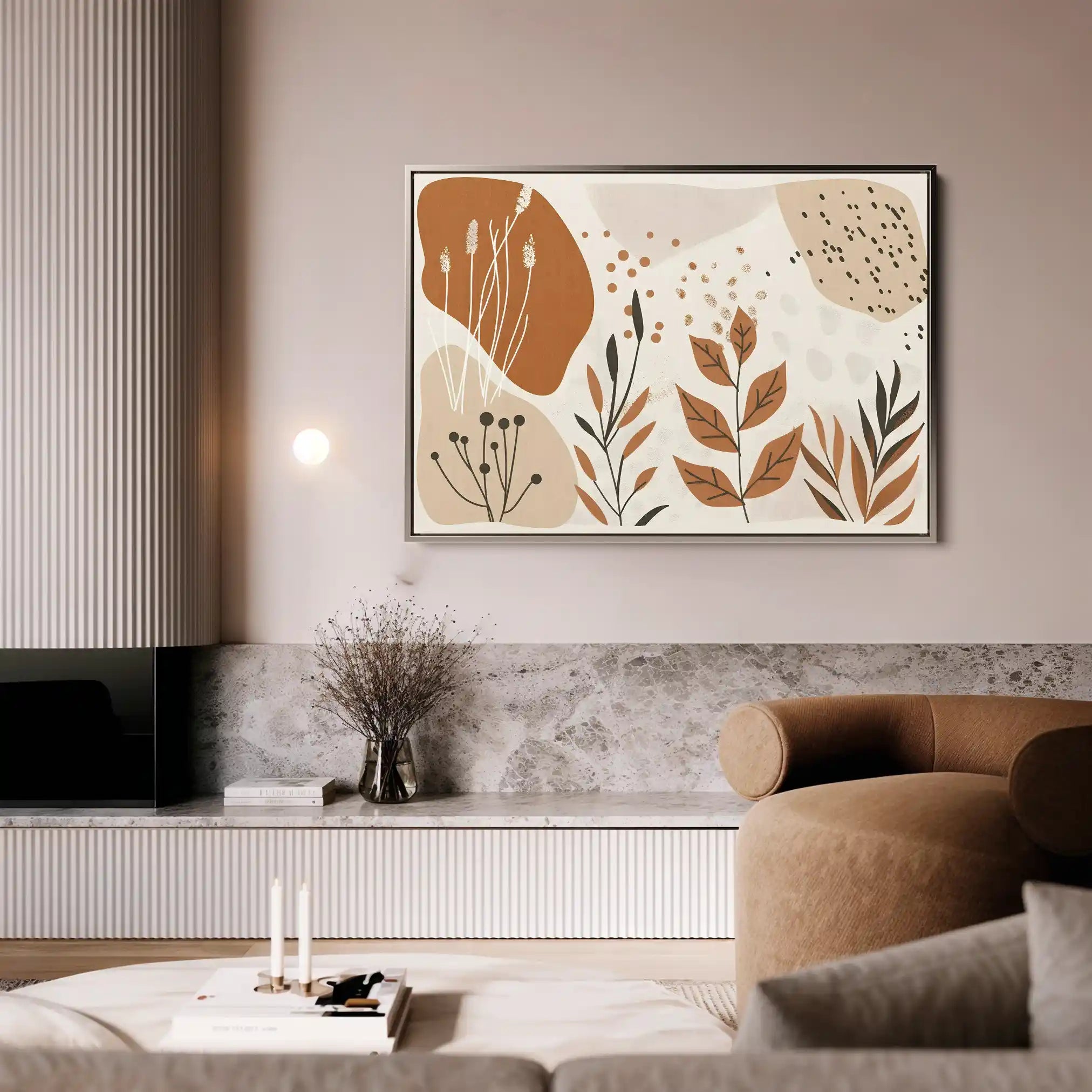 Boho 031 Canvas Art 60 x 40 cm / Black