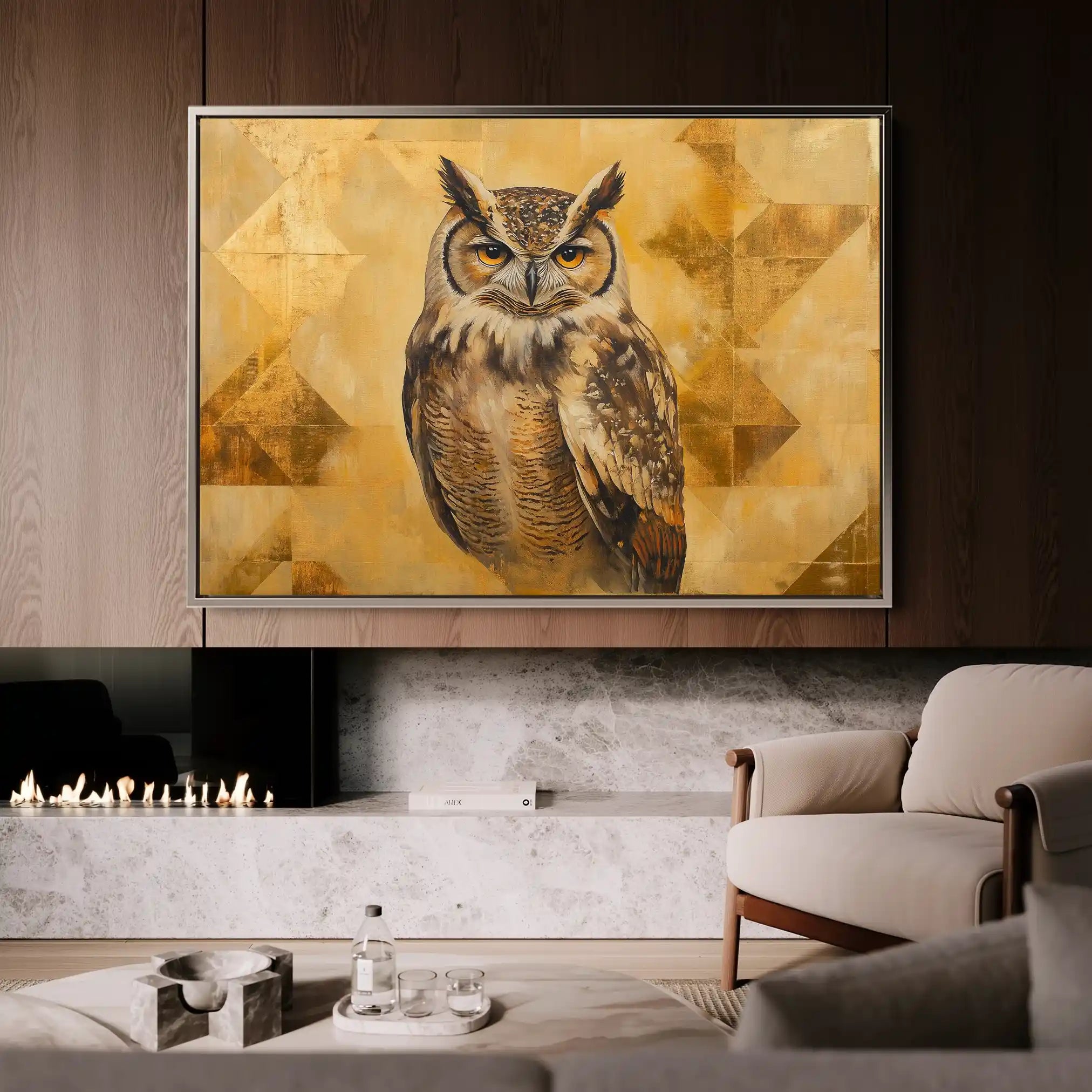 Animals 032 Canvas Art 60 x 40 cm / Black