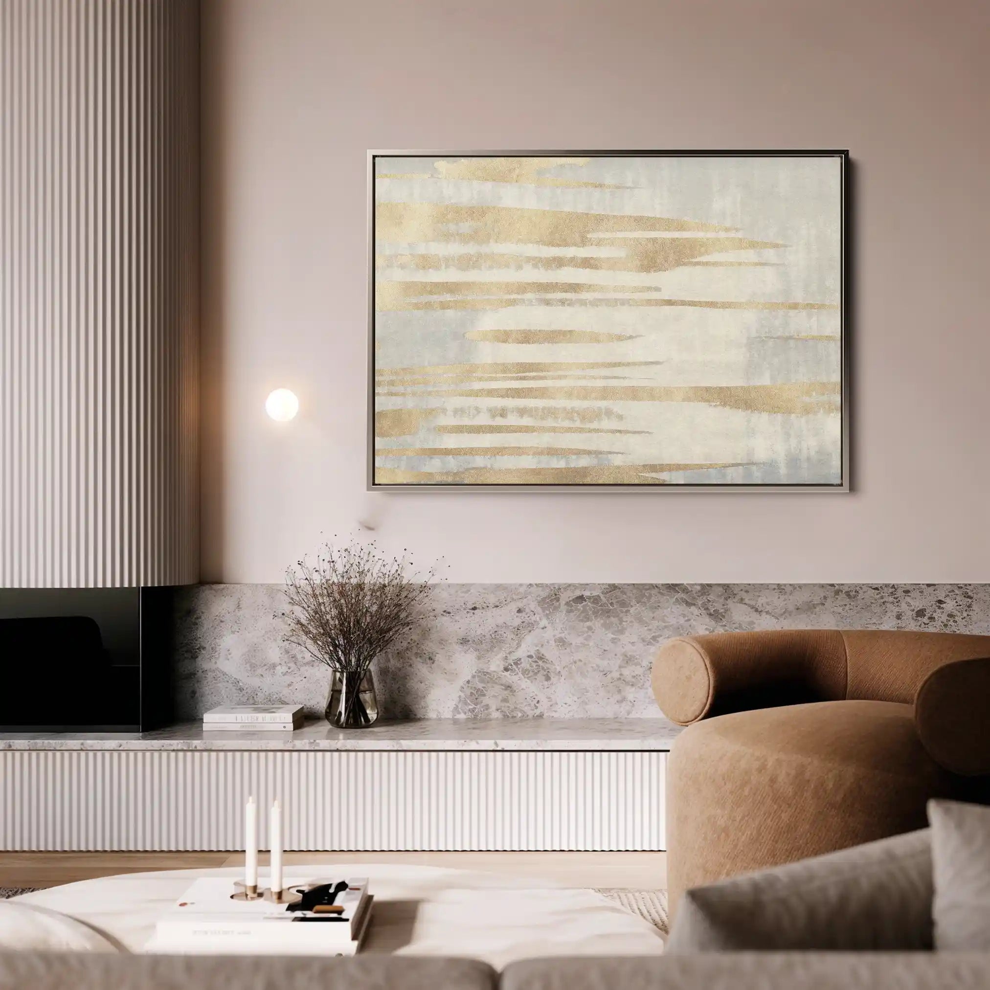 Abstract 032 Canvas Art 60 x 40 cm / Black