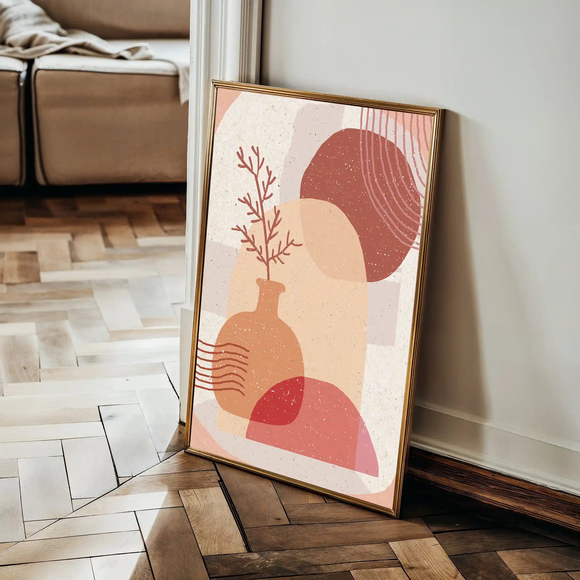 Boho 032 Canvas Art 60 x 40 cm / Black