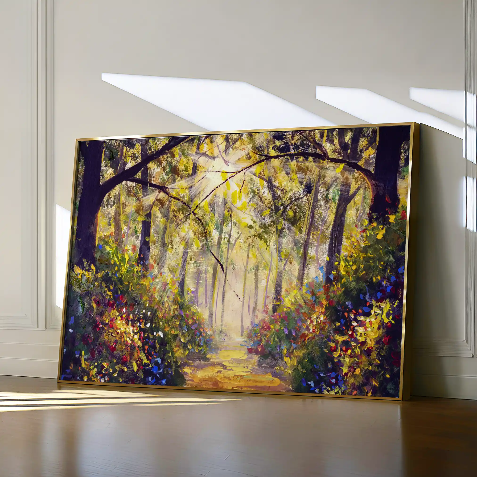 Landscape 032 Canvas Art 60 x 40 cm / Black