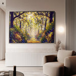 Landscape 032 Canvas Art 60 x 40 cm / Black