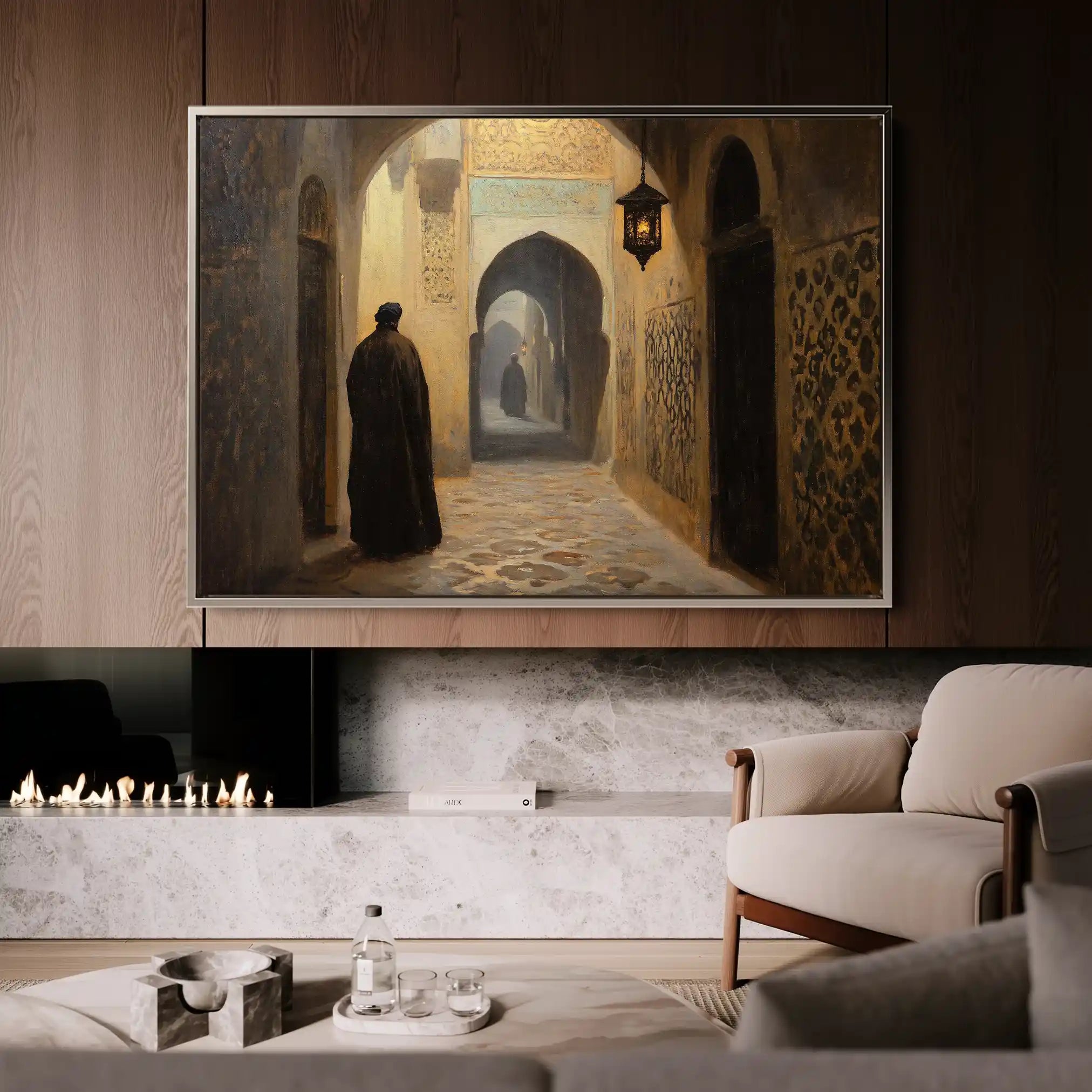 Orientalist 032 Canvas Art 60 x 40 cm / Black