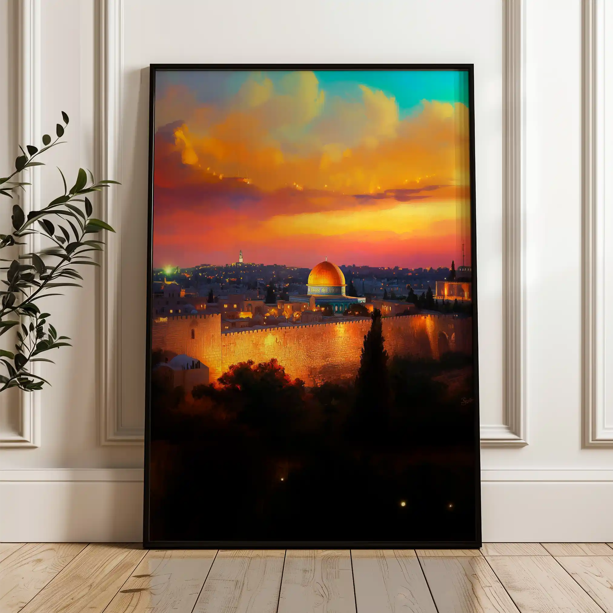 Palestine 032 Canvas Art 60 x 40 cm / Black